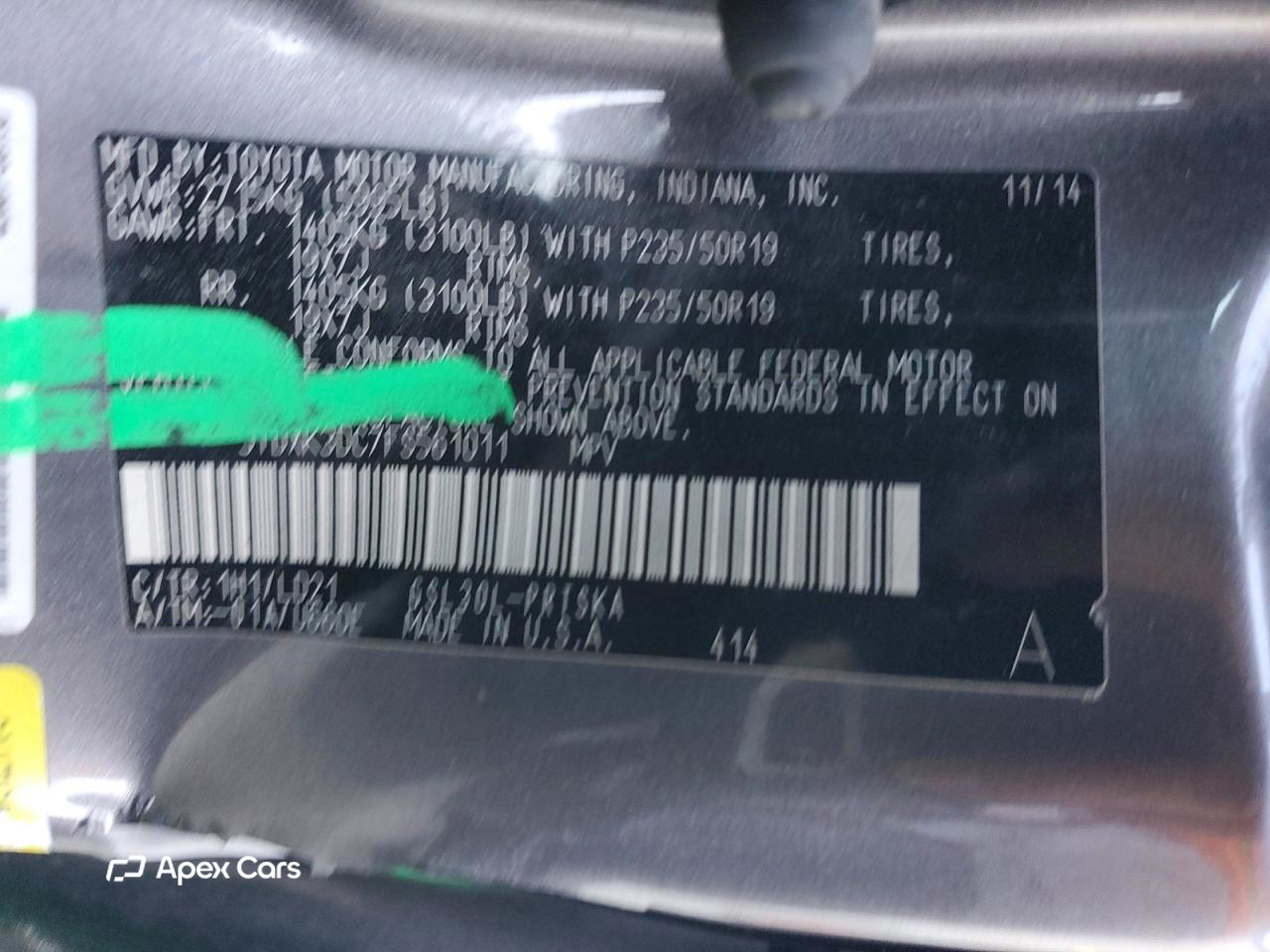 Toyota Sienna 2015