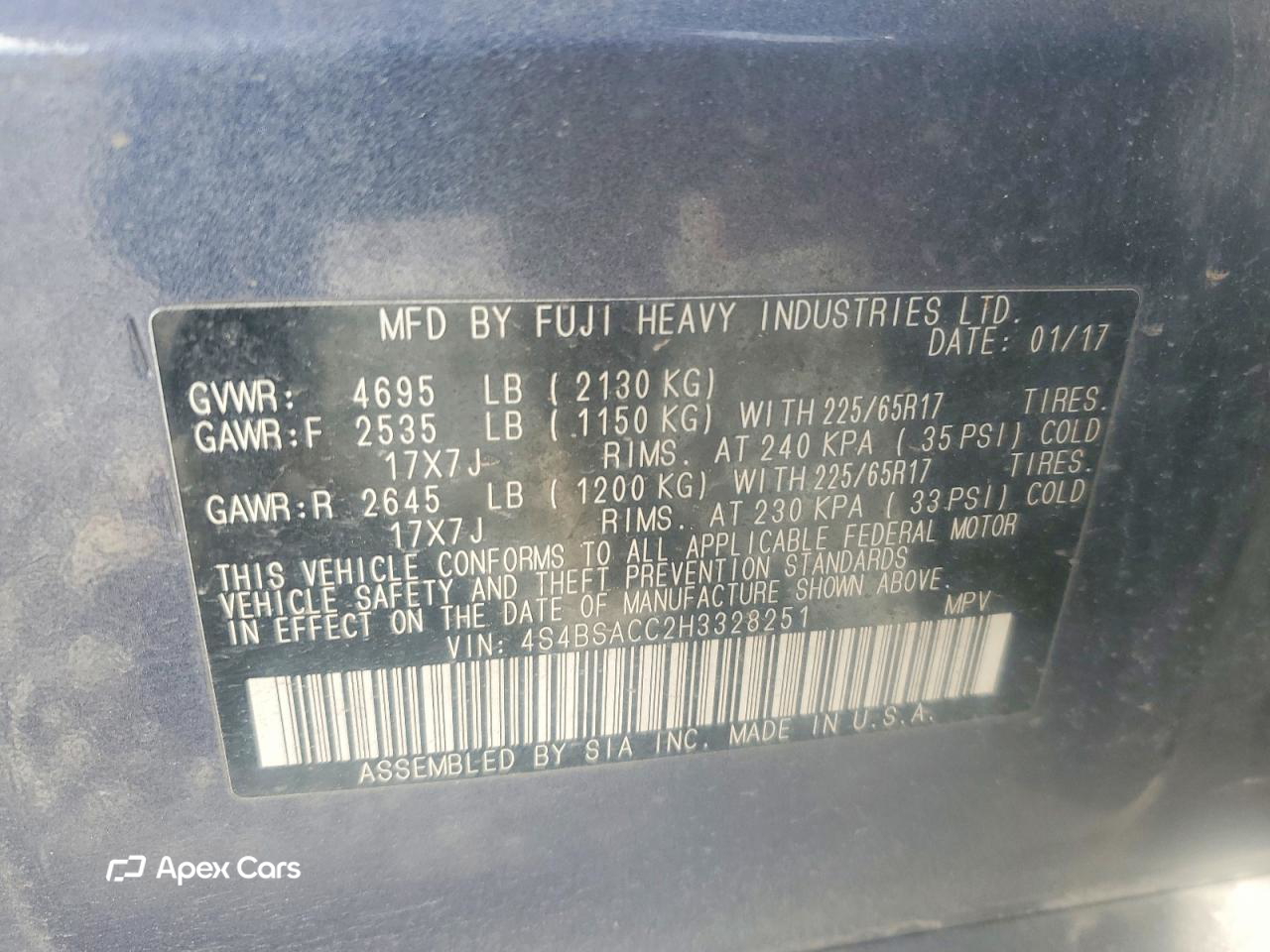 Subaru Outback 2017