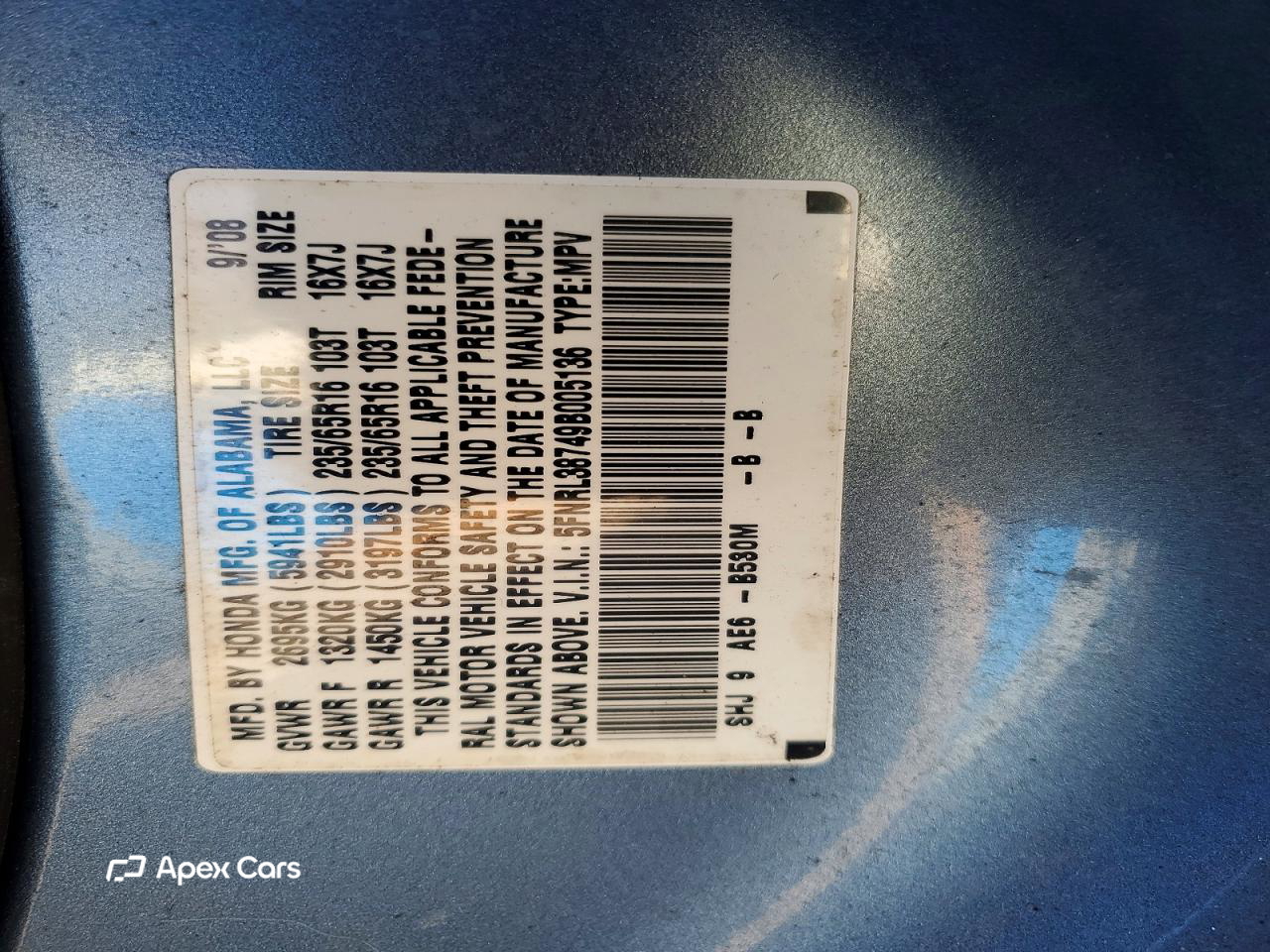 Honda Odyssey 2009