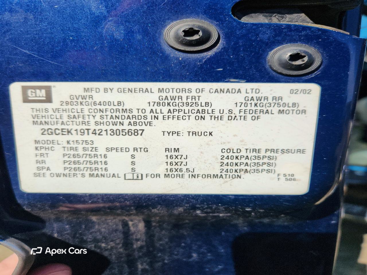 Chevrolet Silverado 2002