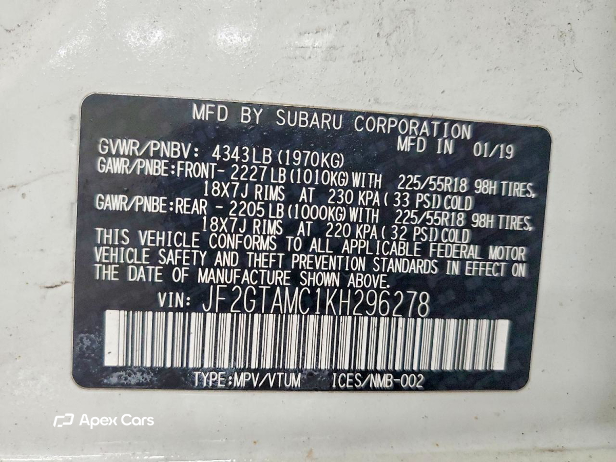 Subaru XV 2019