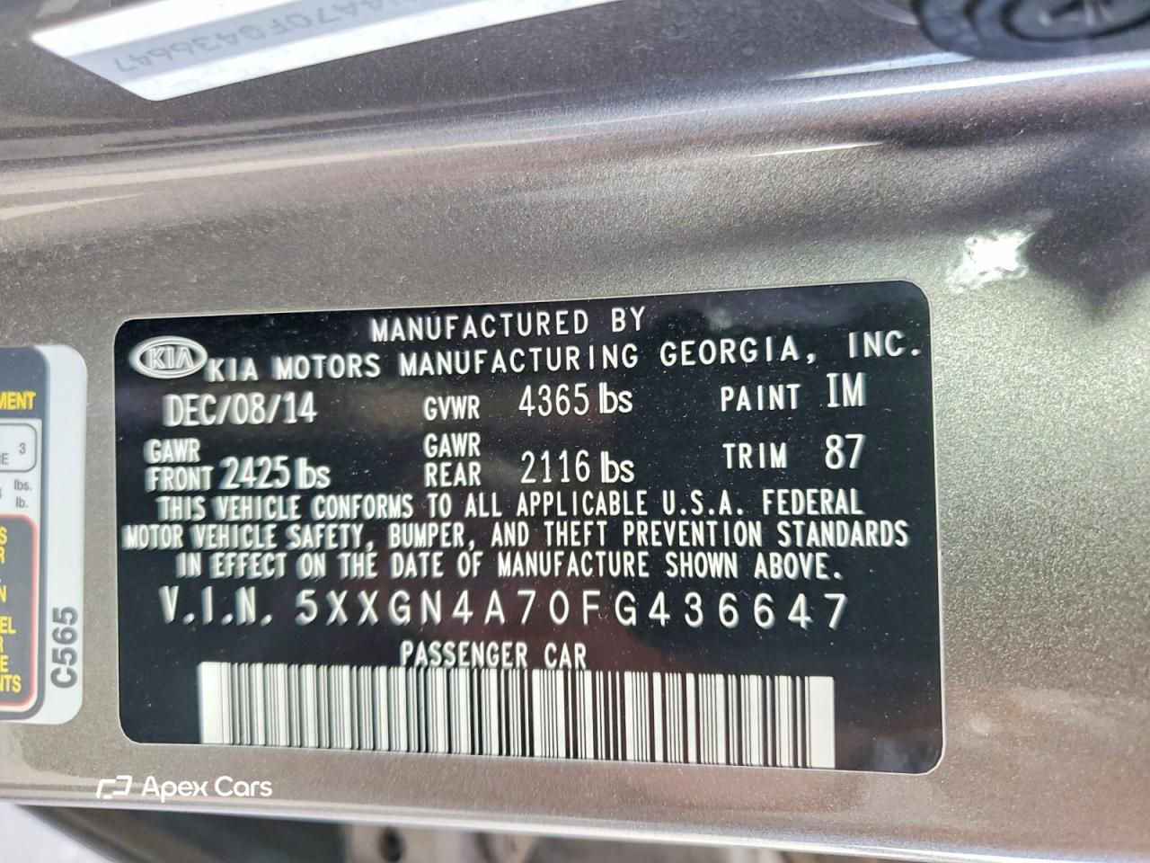 Kia Optima 2015
