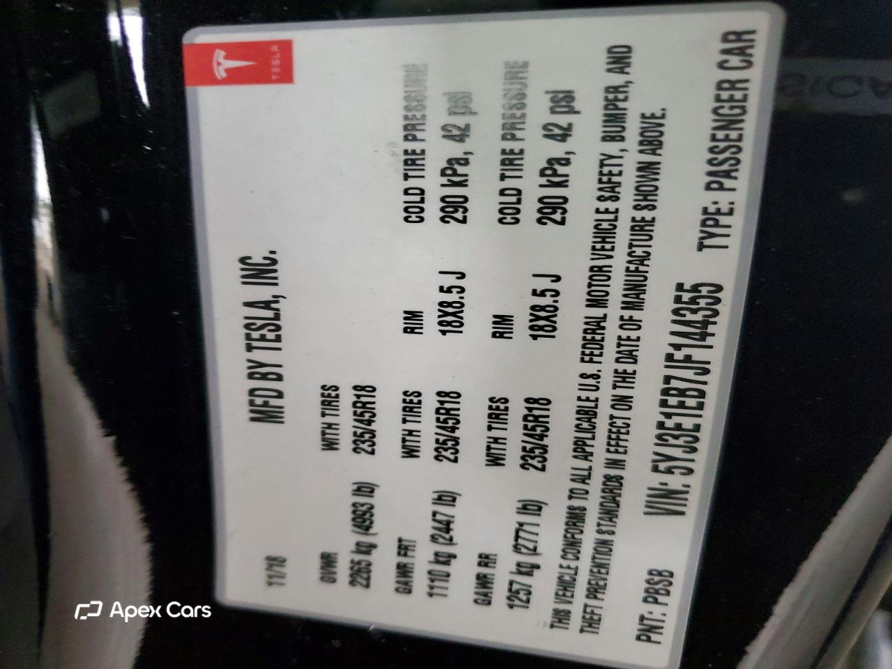 Tesla Model 3 2018