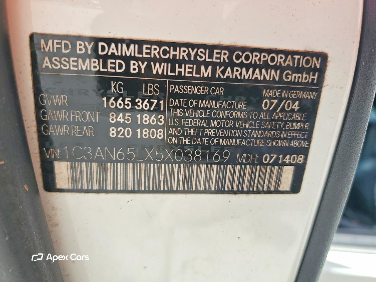 Chrysler Crossfire 2005