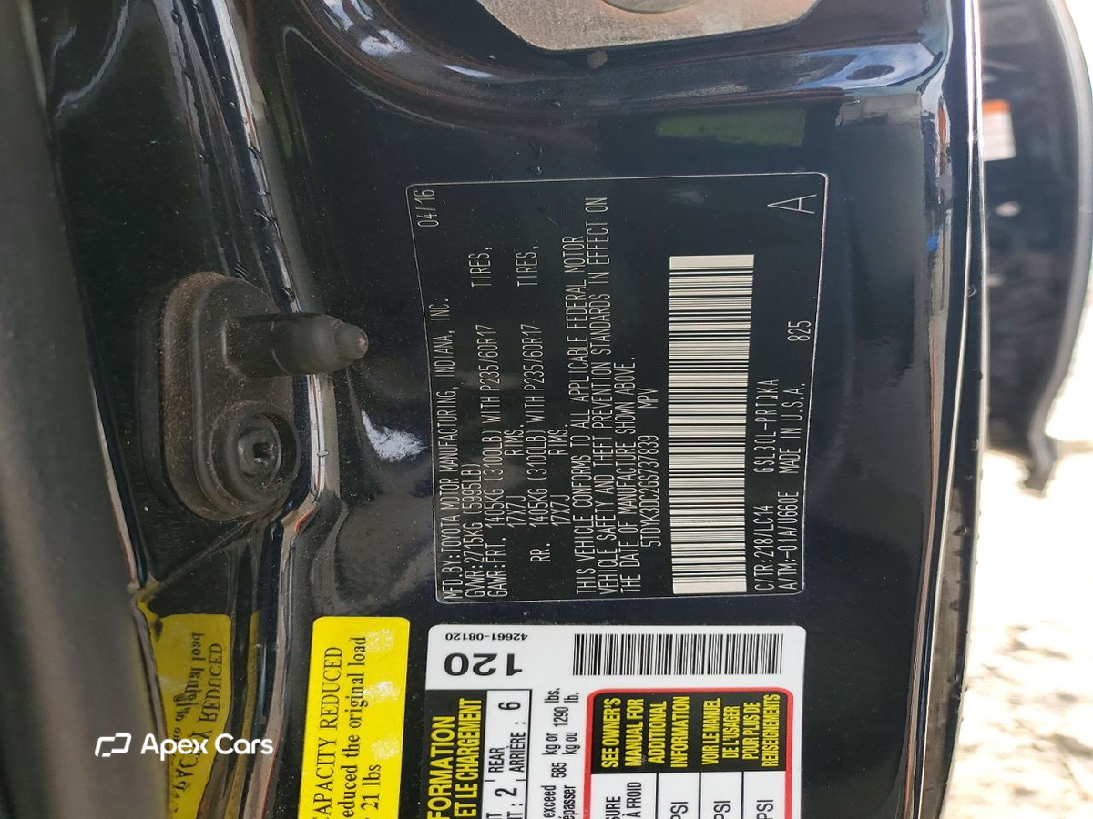 Toyota Sienna 2016