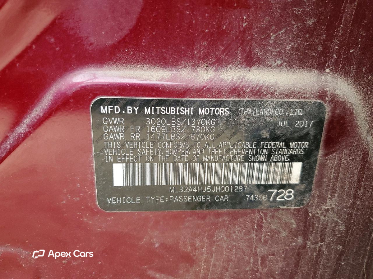 Mitsubishi Mirage 2018