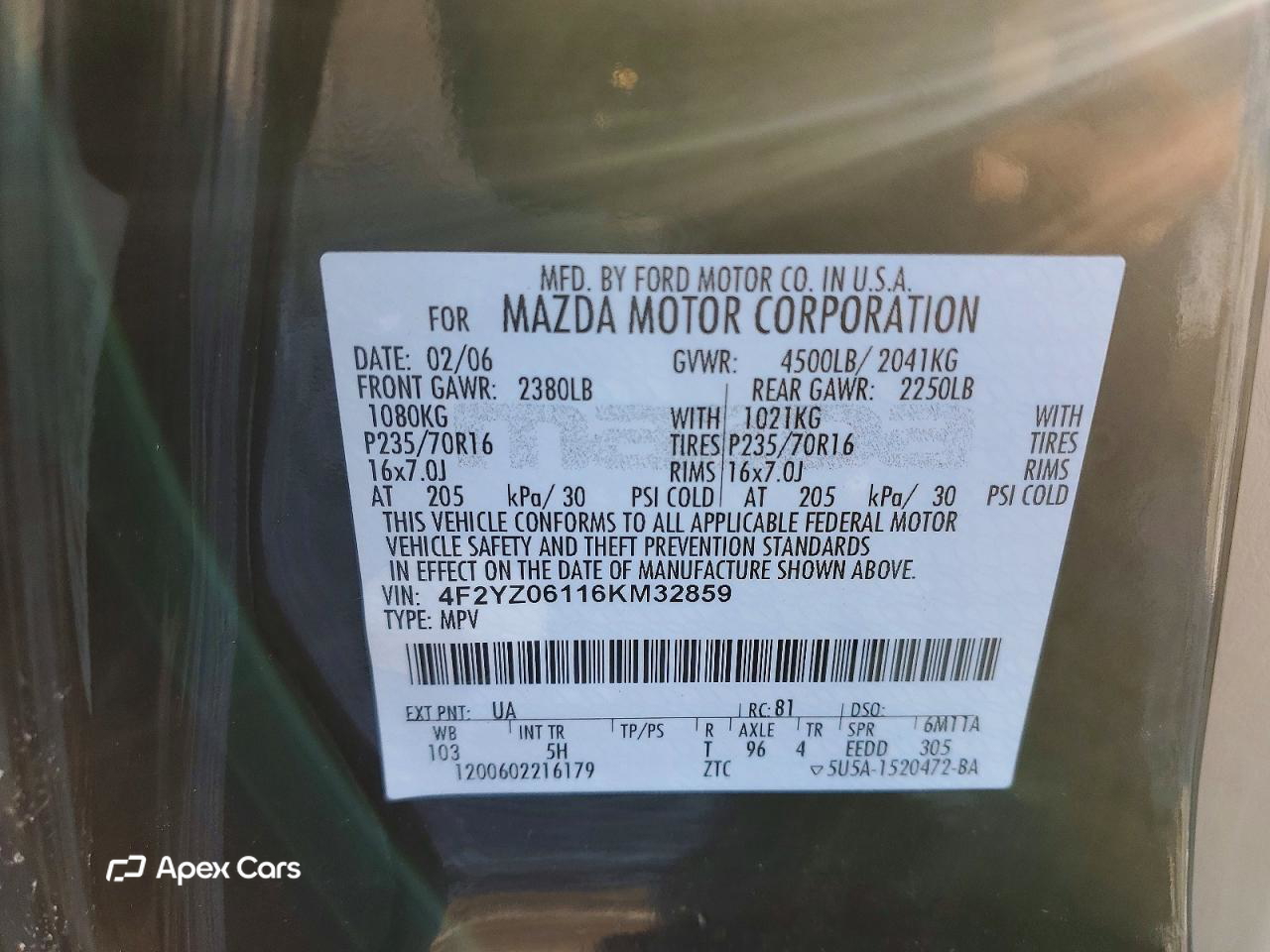 Mazda Tribute 2006