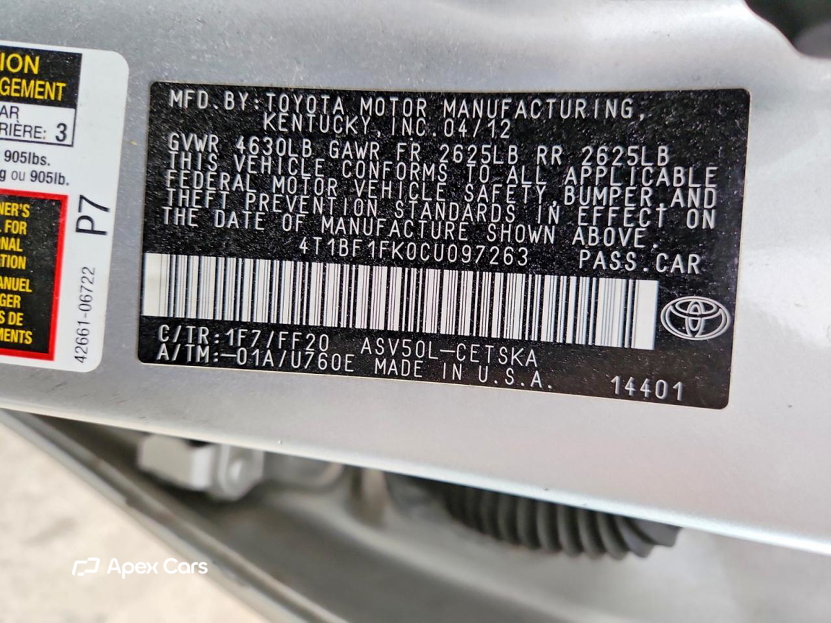 Toyota Camry 2012