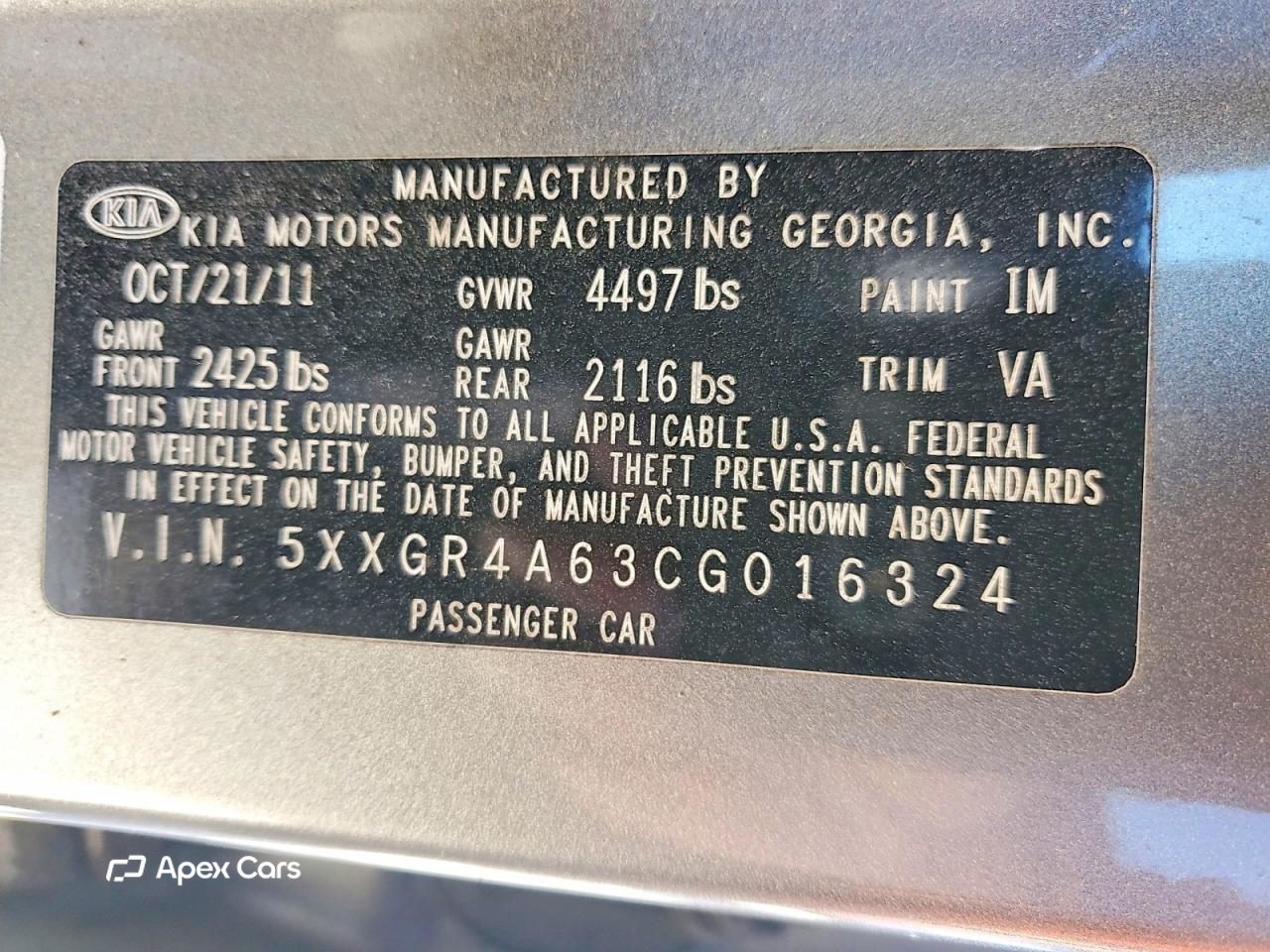 Kia Optima 2012