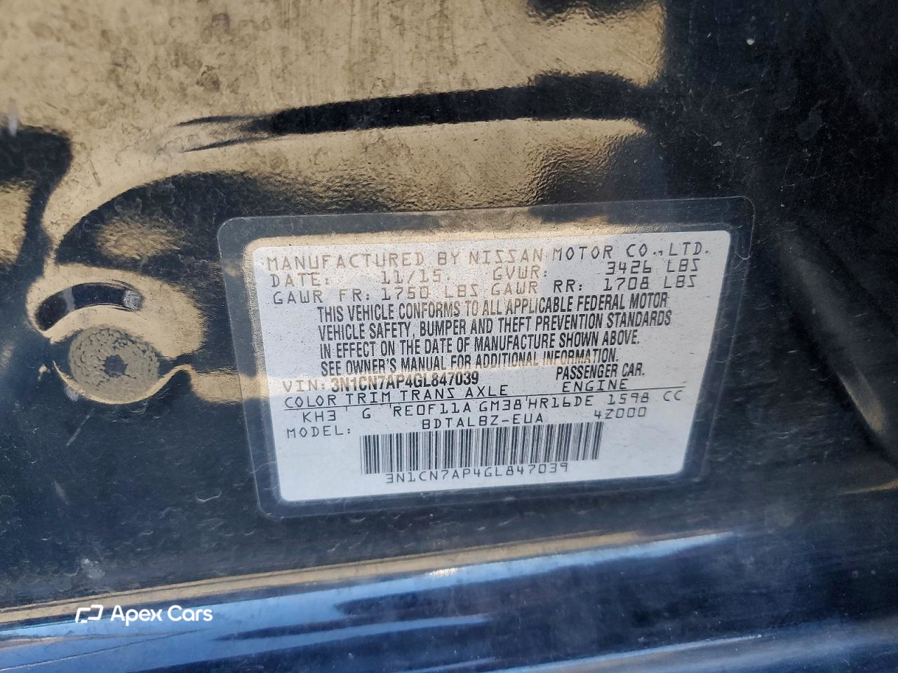 Nissan Versa 2016