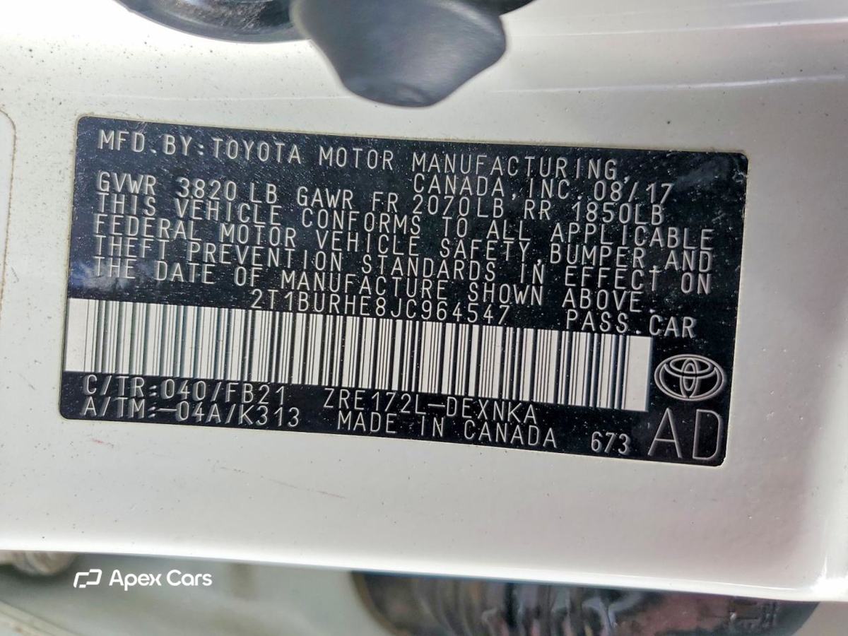 Toyota Corolla 2018
