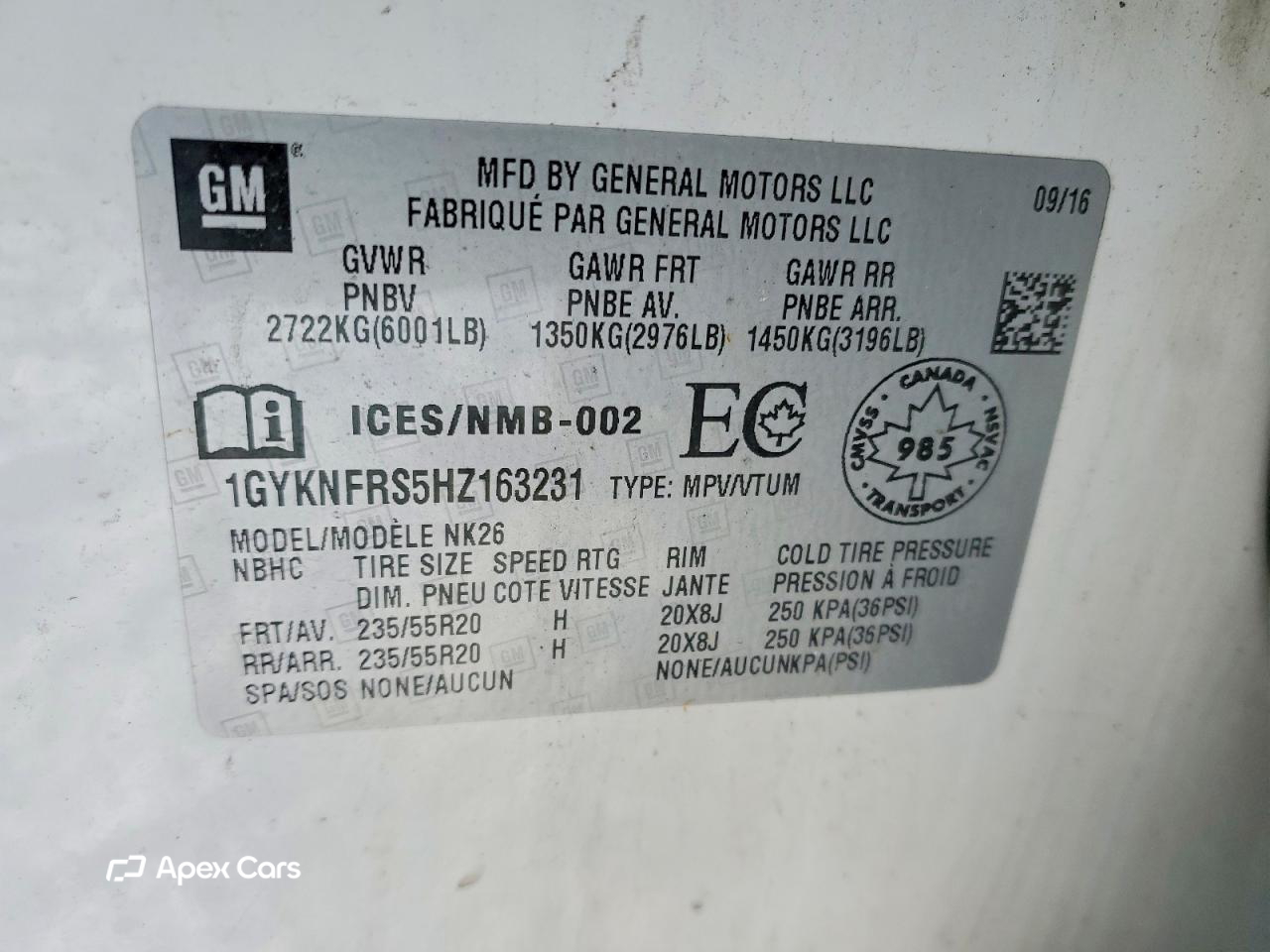 Cadillac XT5 2017