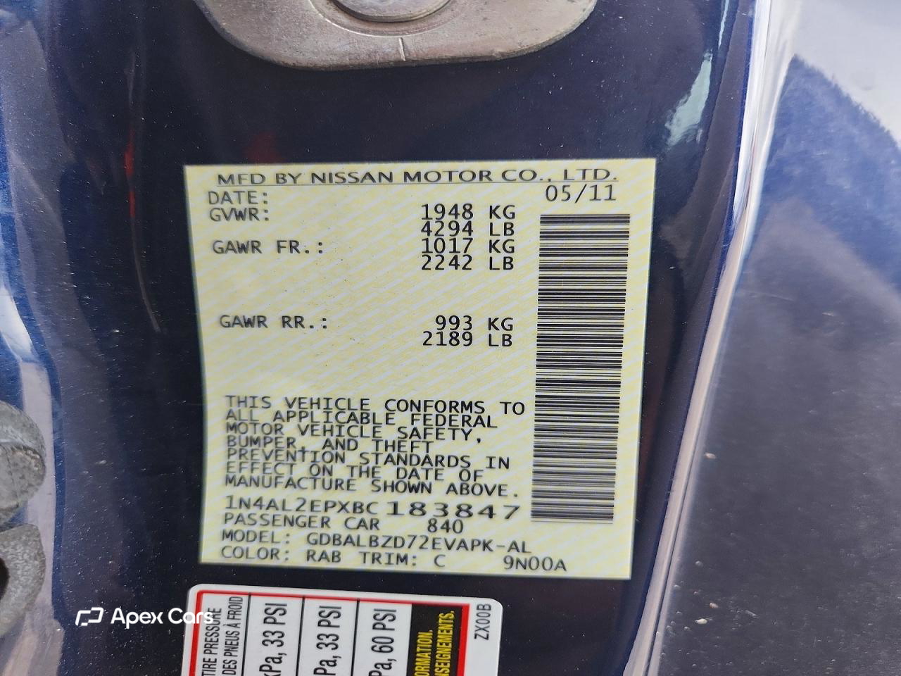 Nissan Altima 2011