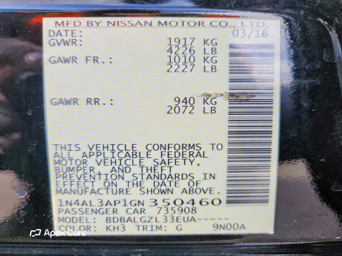 Nissan Altima 2016