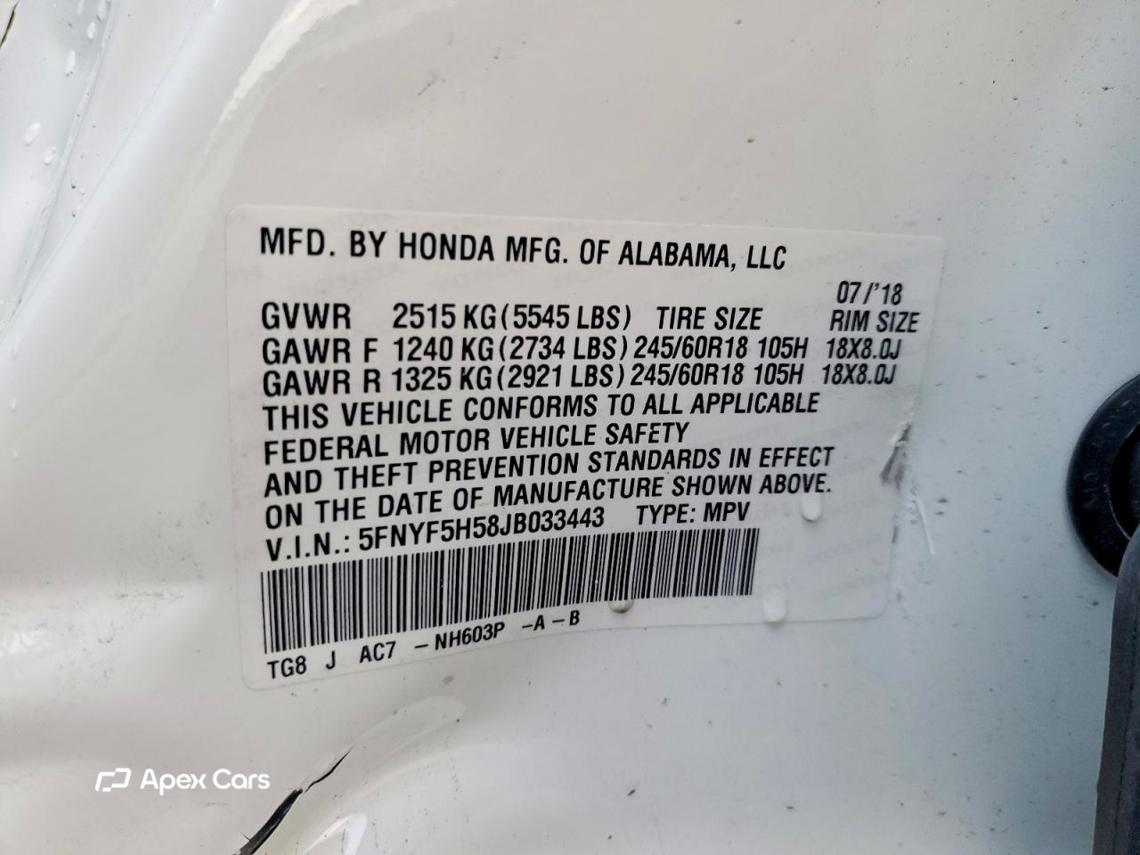 Honda Pilot 2018