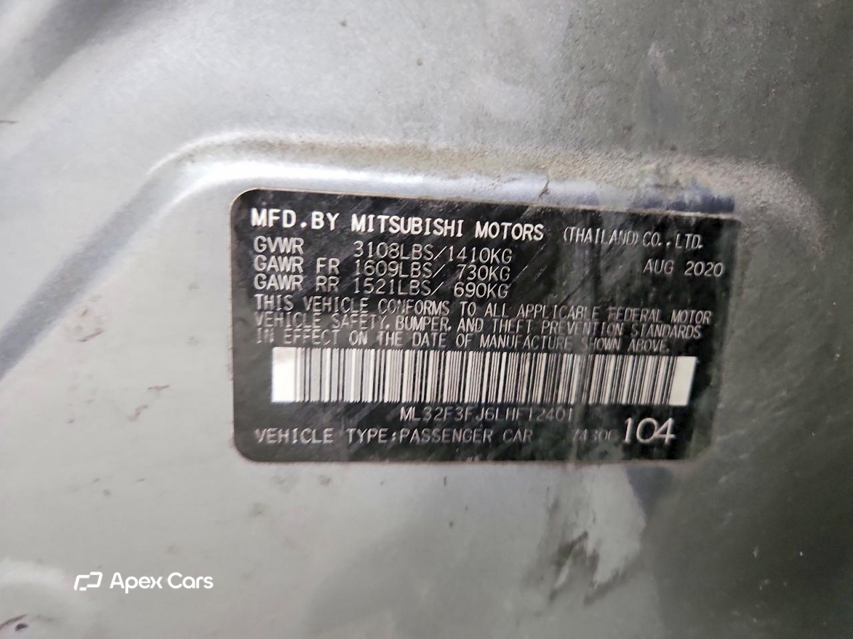 Mitsubishi Mirage 2020