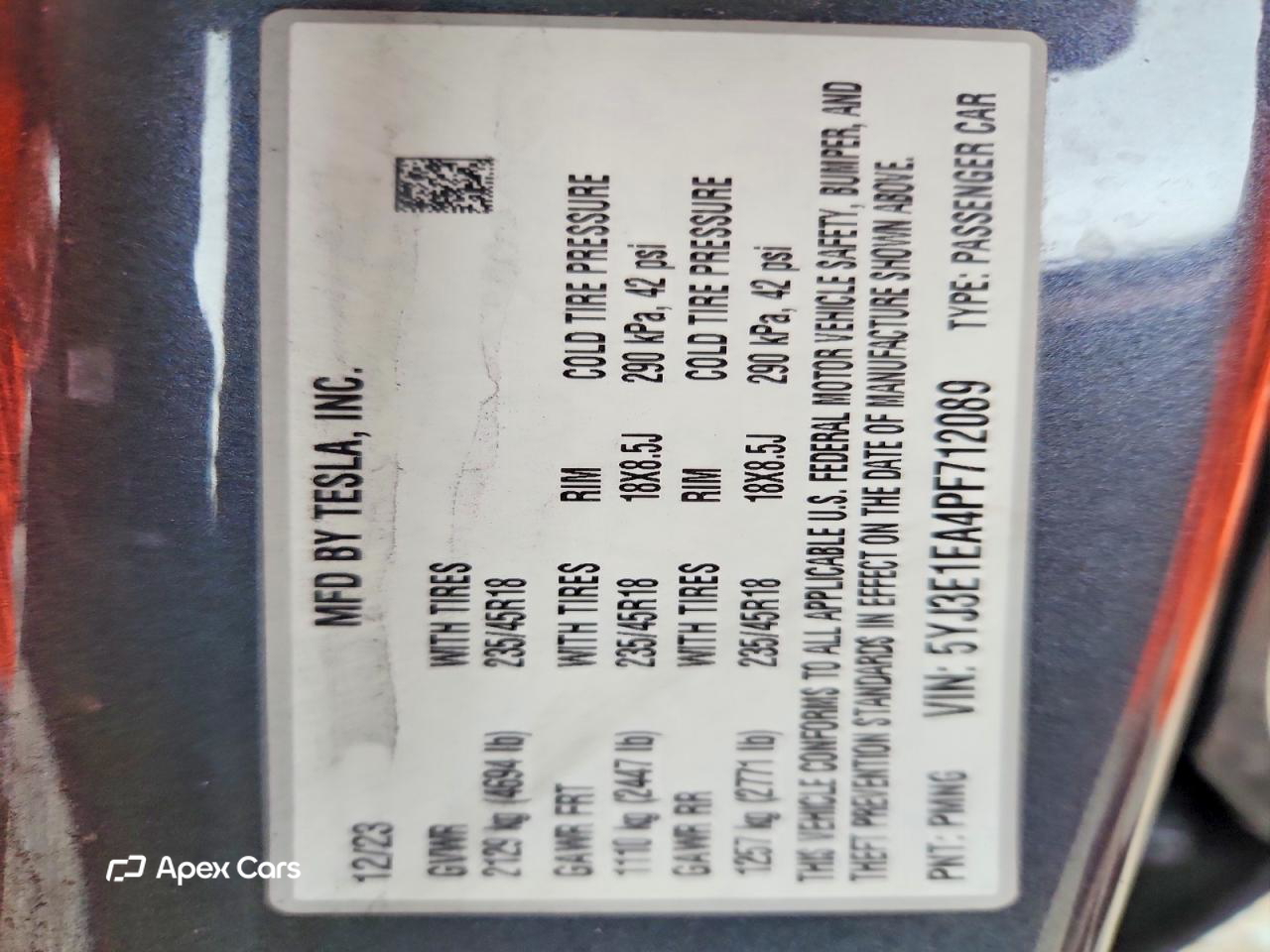 Tesla Model 3 2023