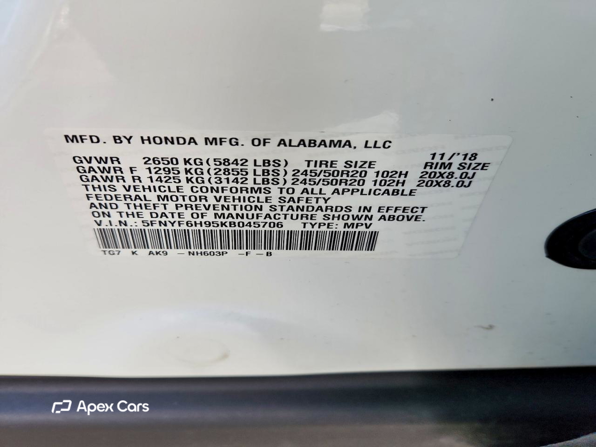 Honda Pilot 2019