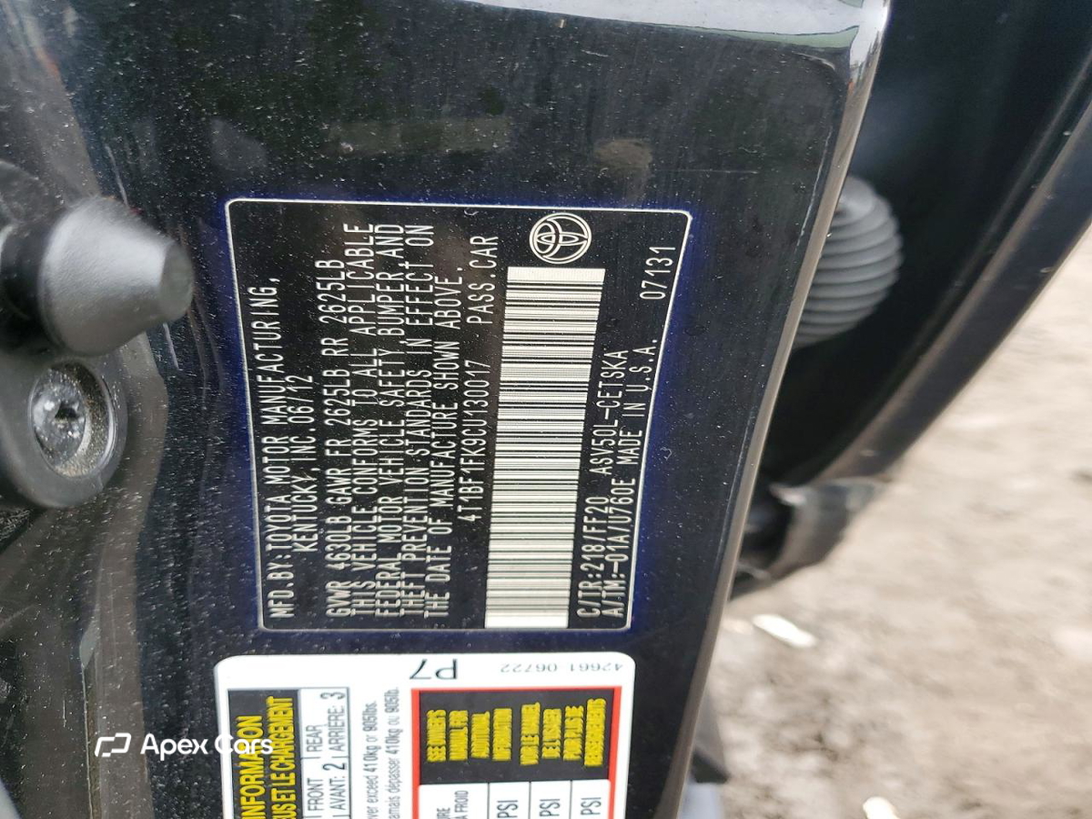 Toyota Camry 2012