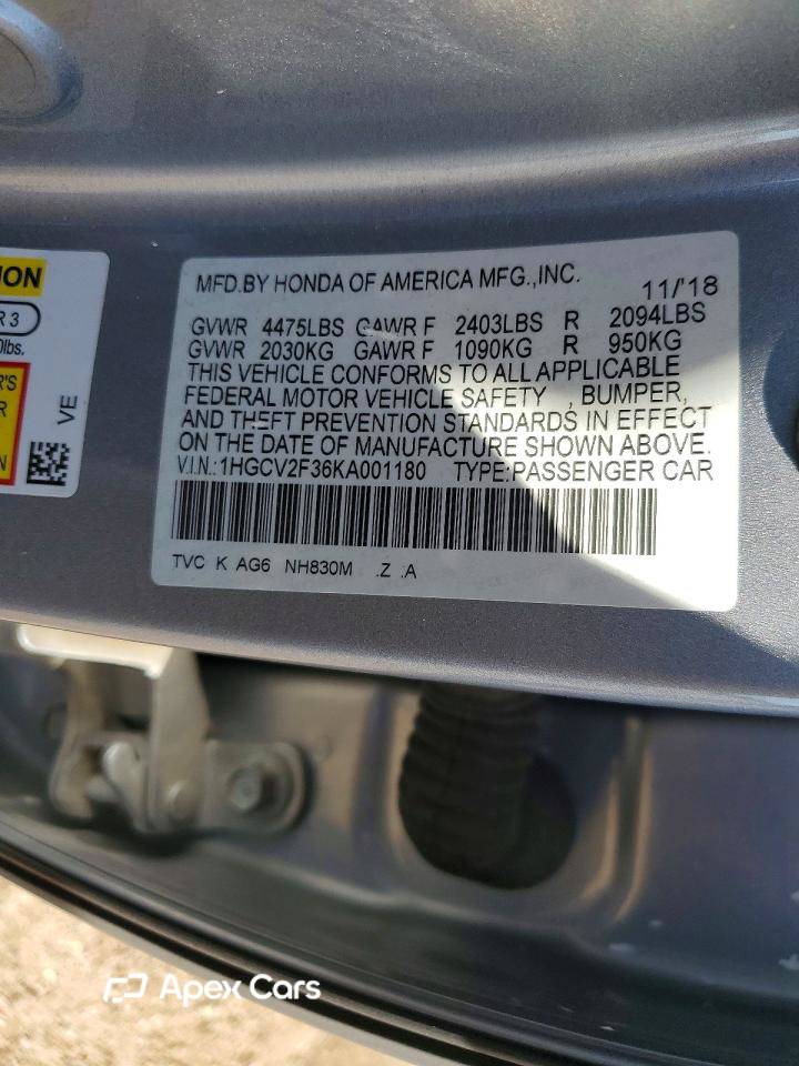 Honda Accord 2019