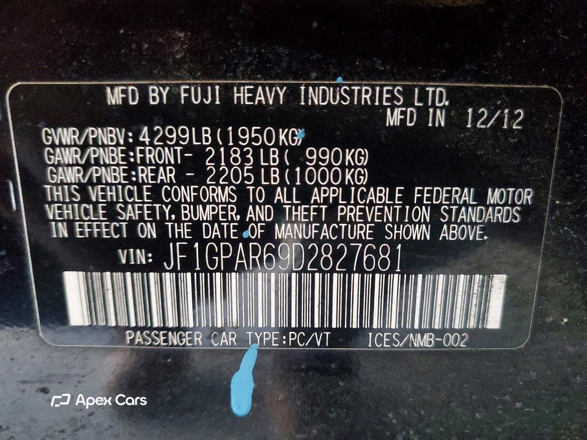 Subaru Impreza 2013