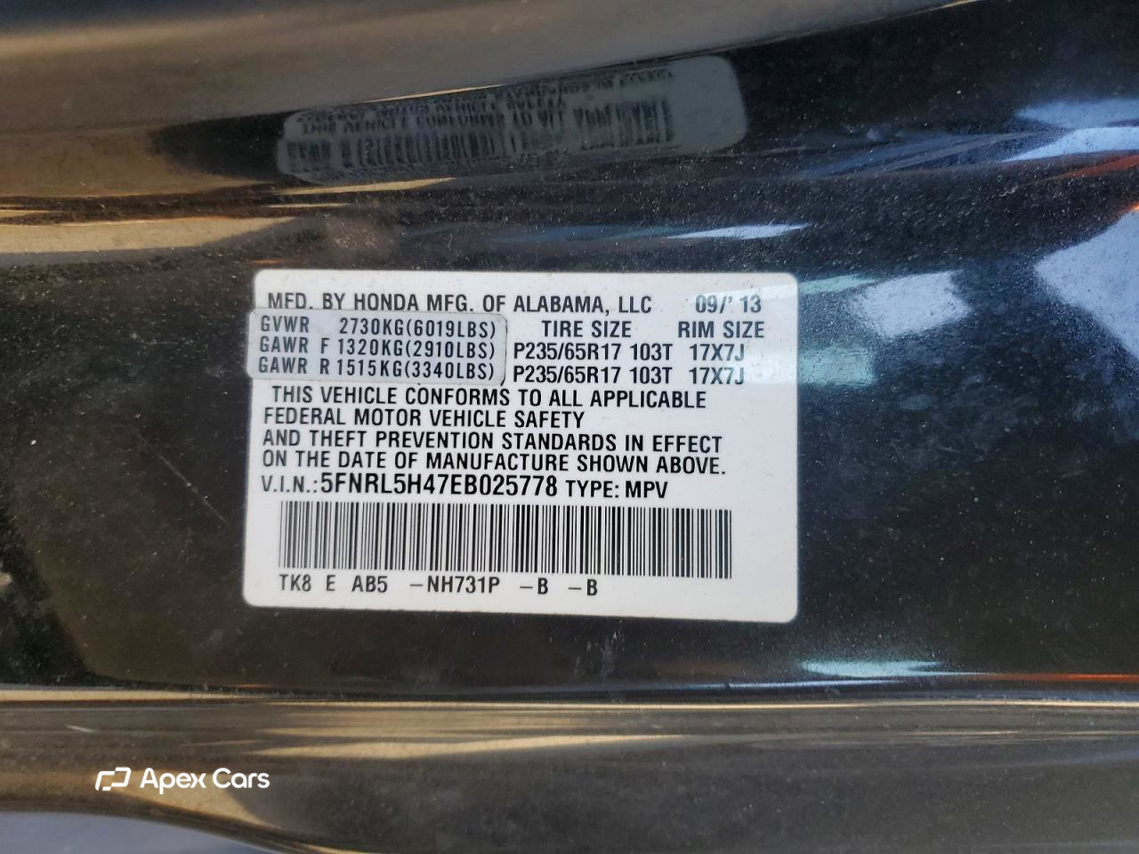 Honda Odyssey 2014