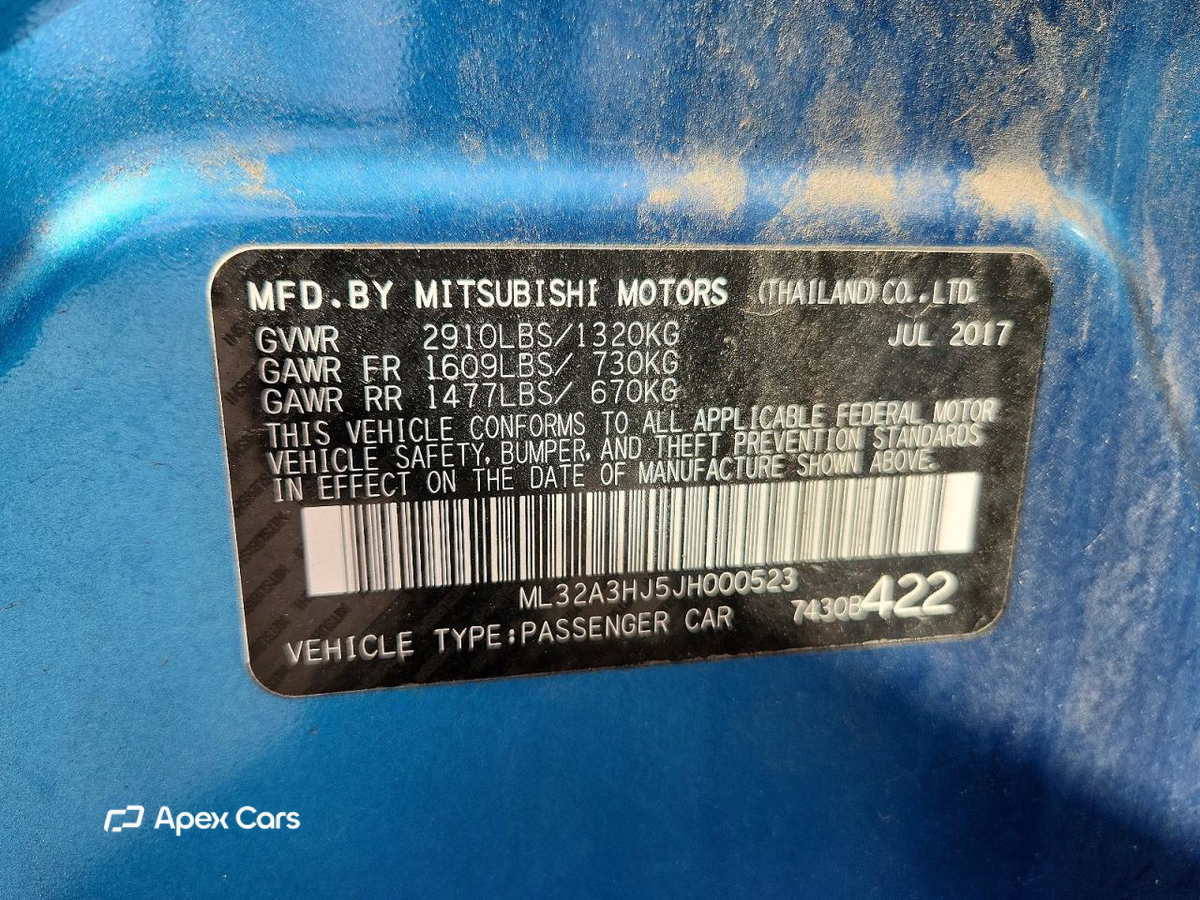 Mitsubishi Mirage 2018