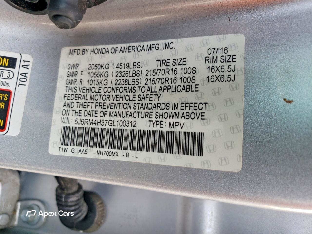Honda CR-V 2016