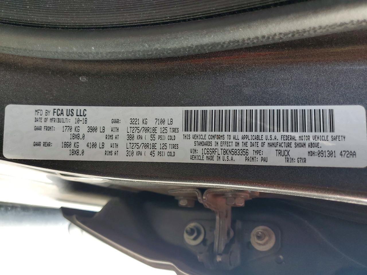 RAM 1500 2019