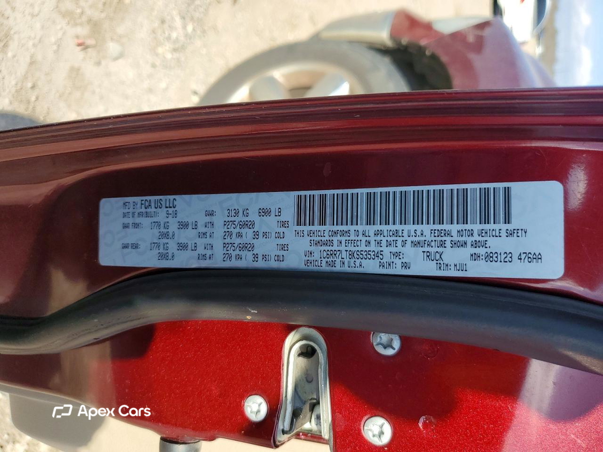 RAM 1500 2019