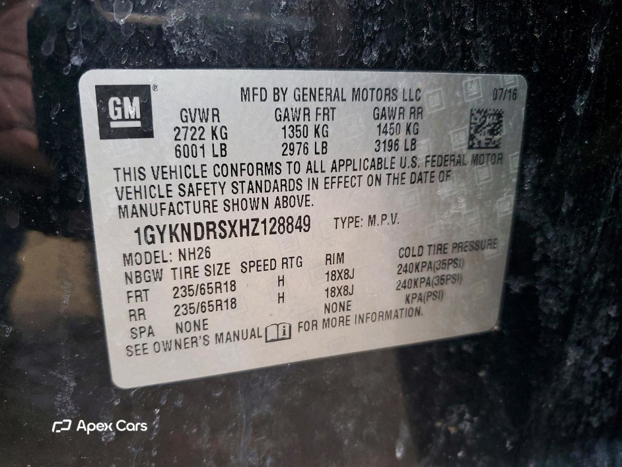 Cadillac XT5 2017