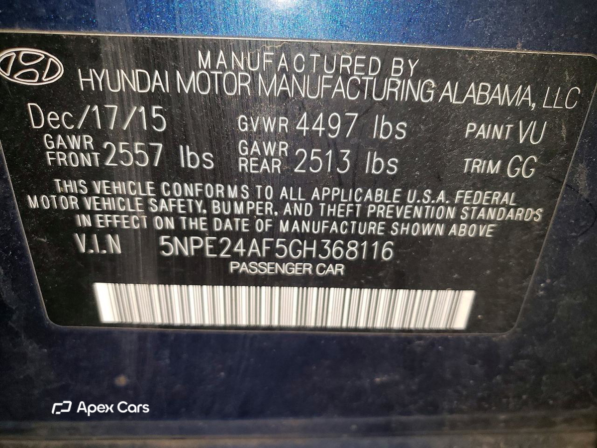 Hyundai Sonata 2016