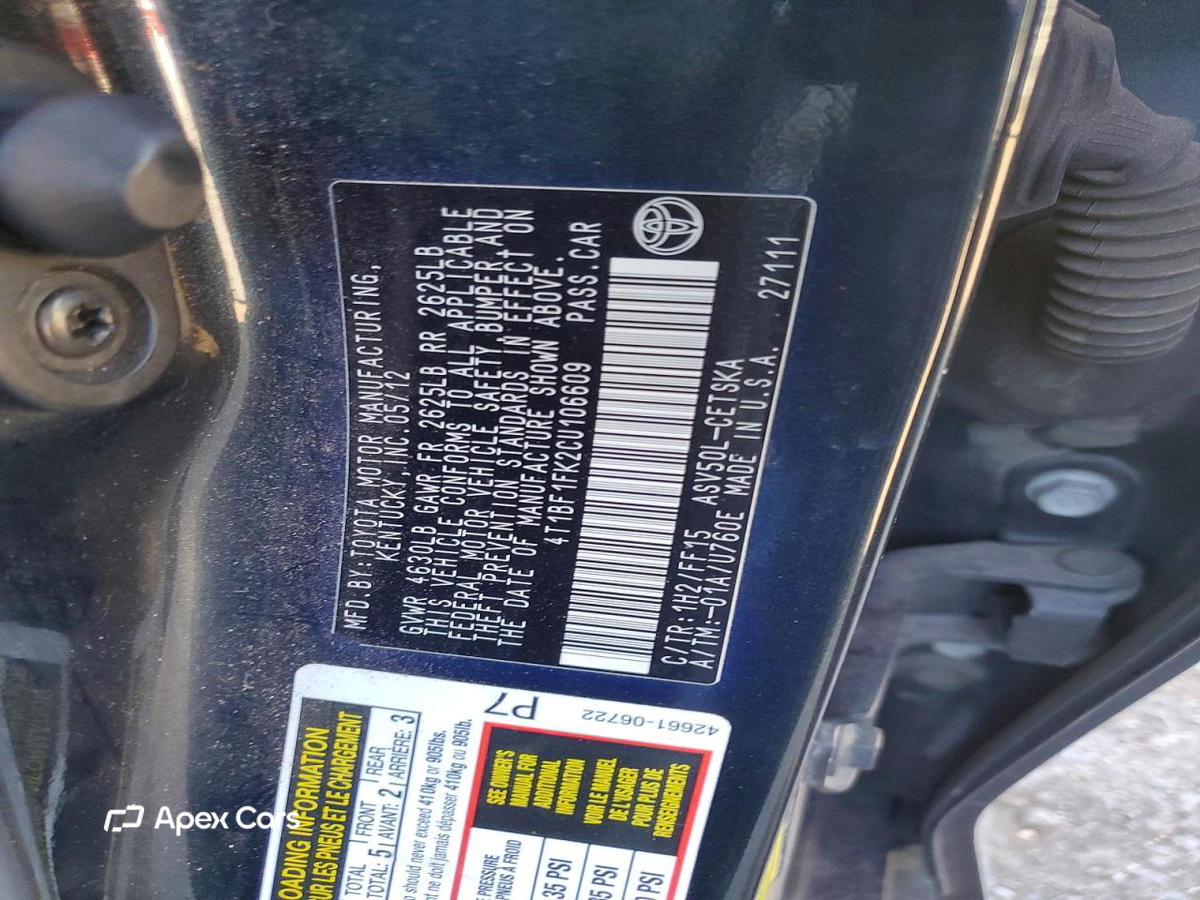 Toyota Camry 2012