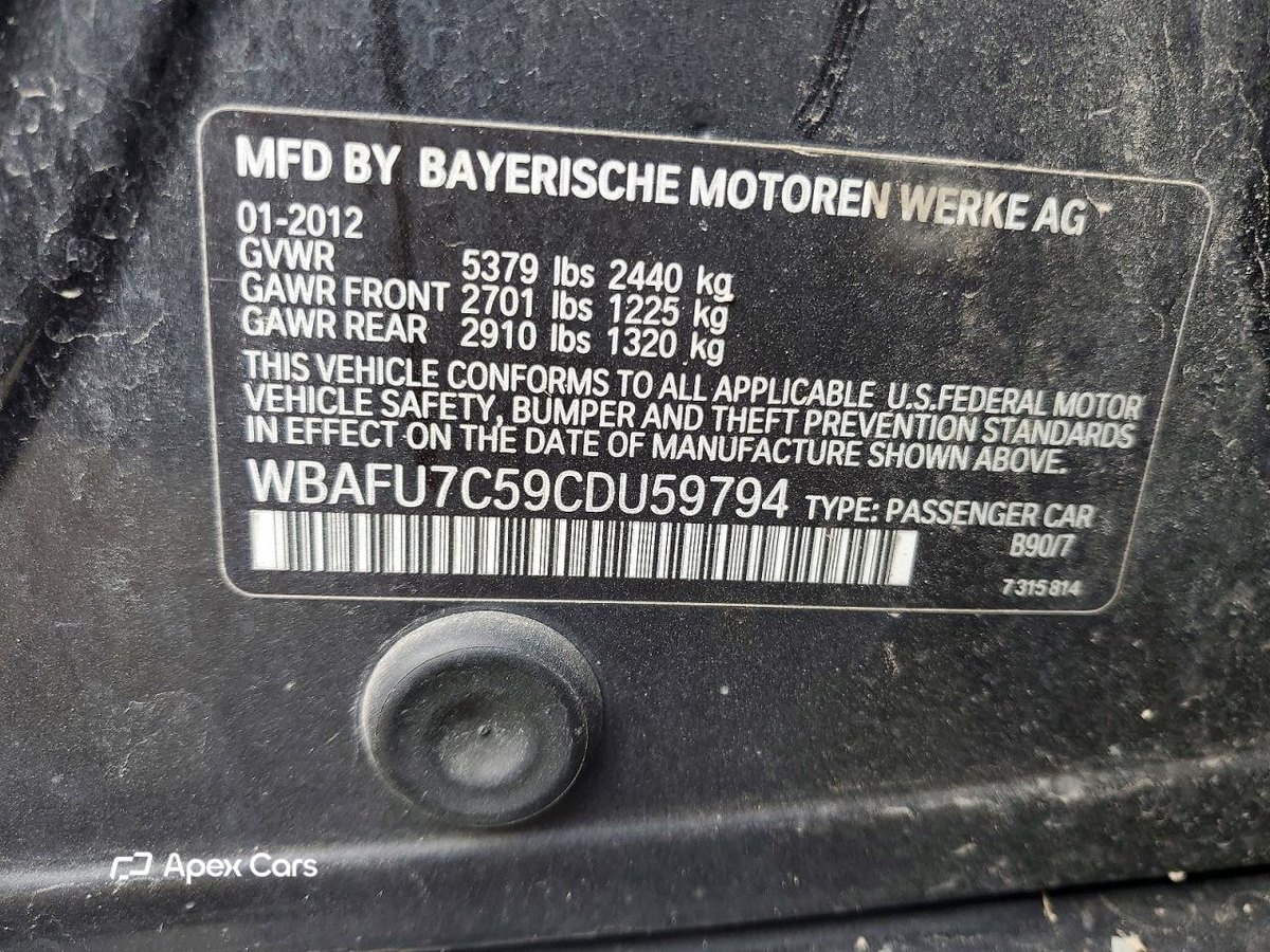 BMW Series 5 2012
