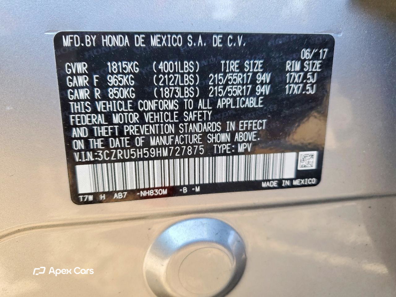 Honda HR-V 2017