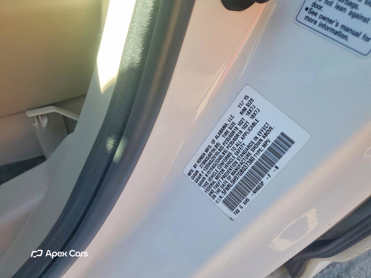 Honda Odyssey 2016
