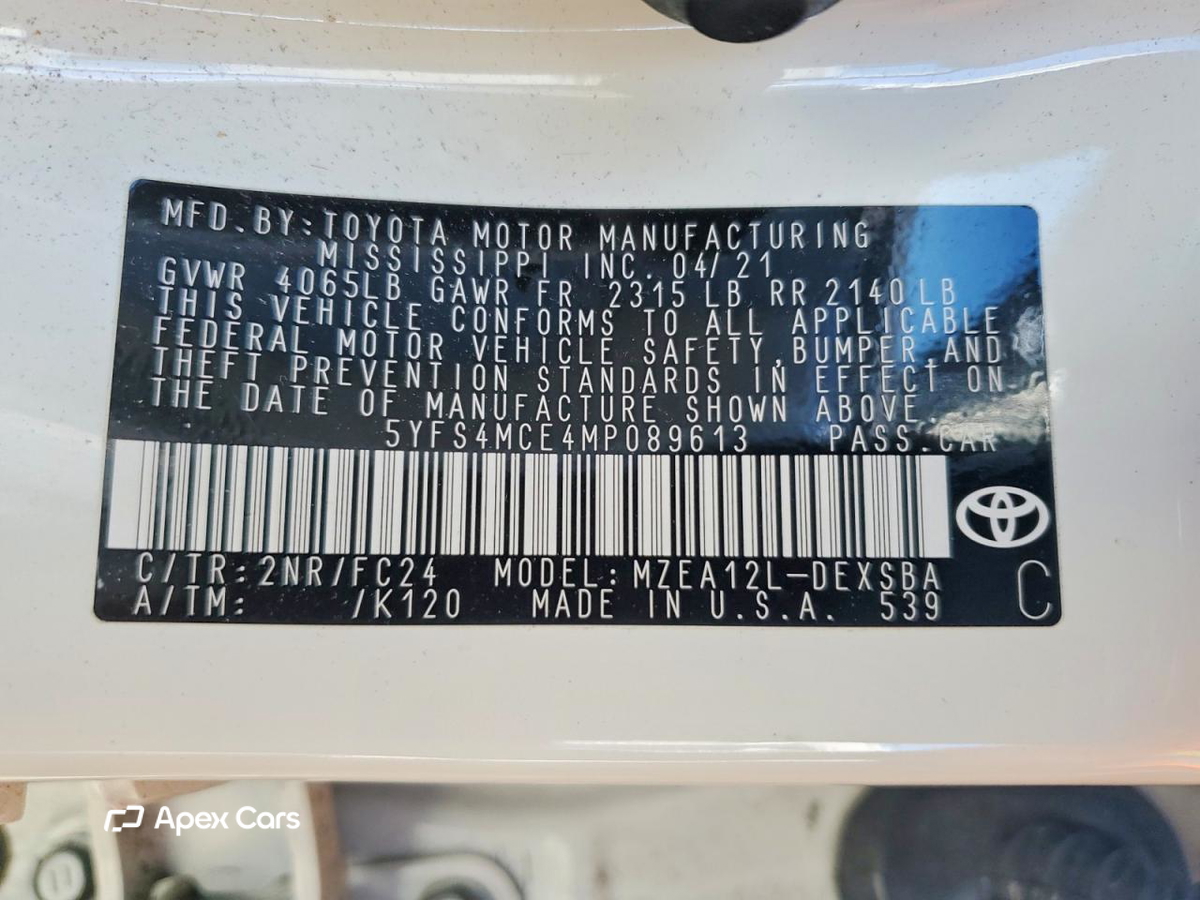 Toyota Corolla 2021