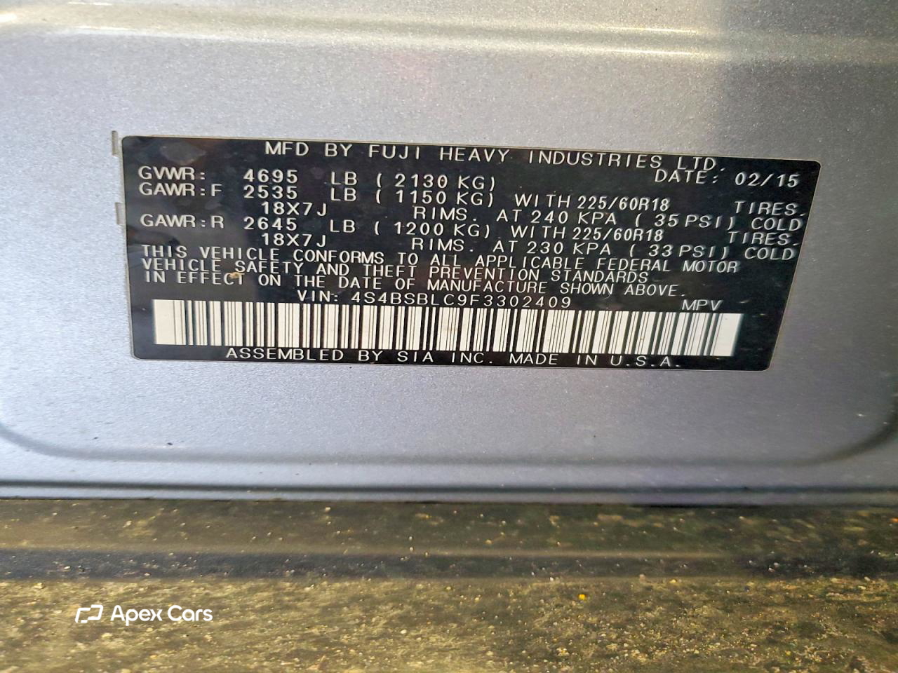Subaru Outback 2015