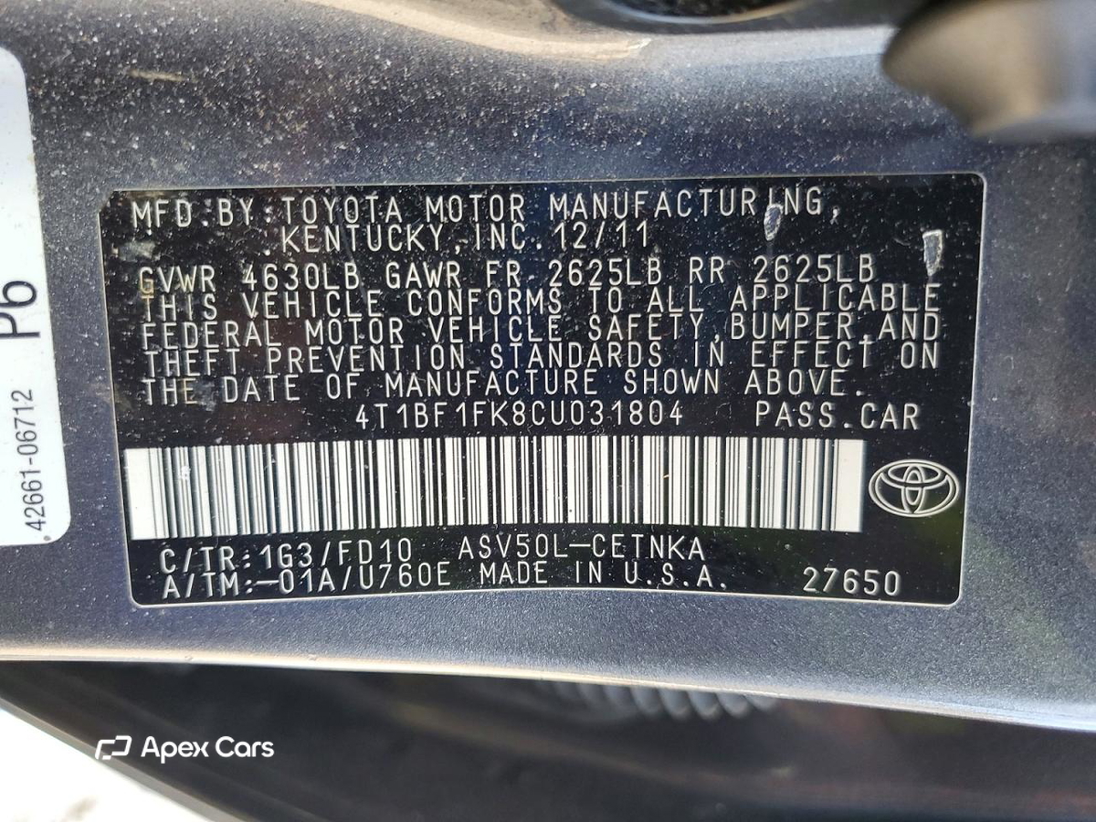 Toyota Camry 2012