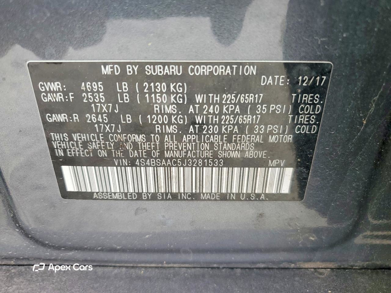 Subaru Outback 2018
