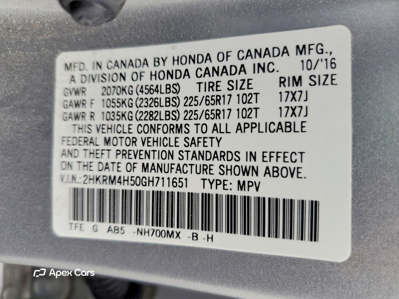Honda CR-V 2016