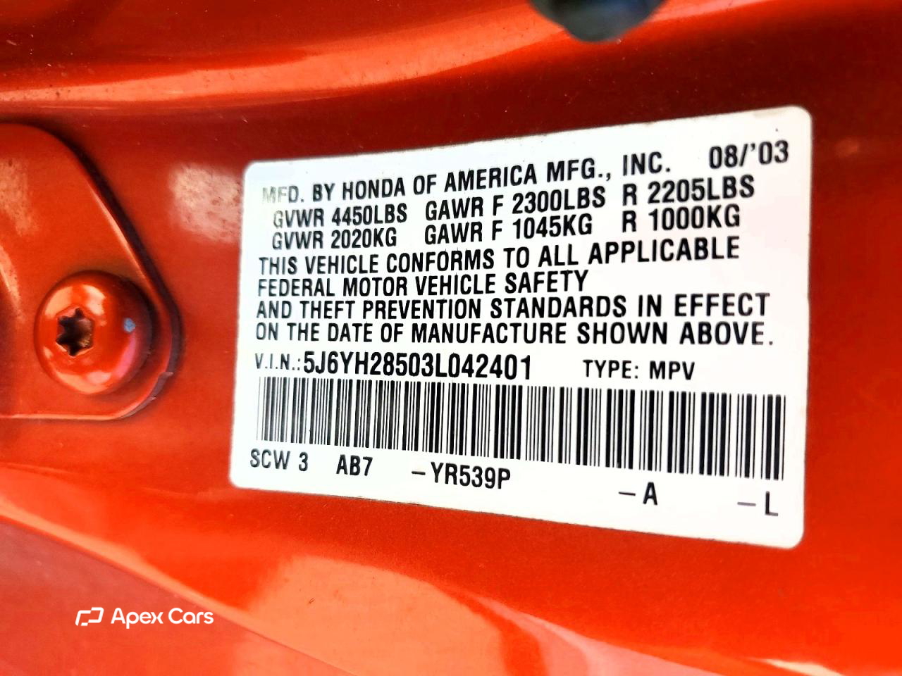 Honda Element 2003