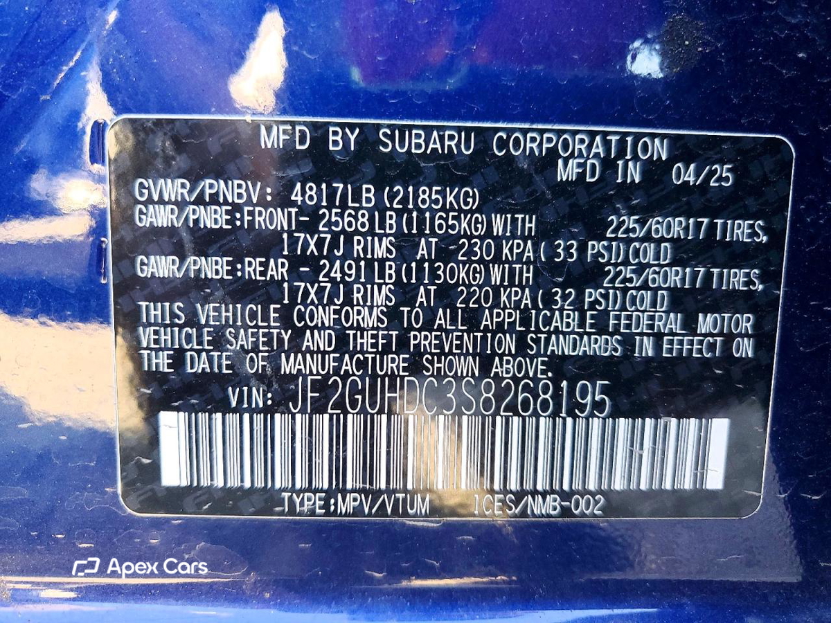 Subaru XV 2025
