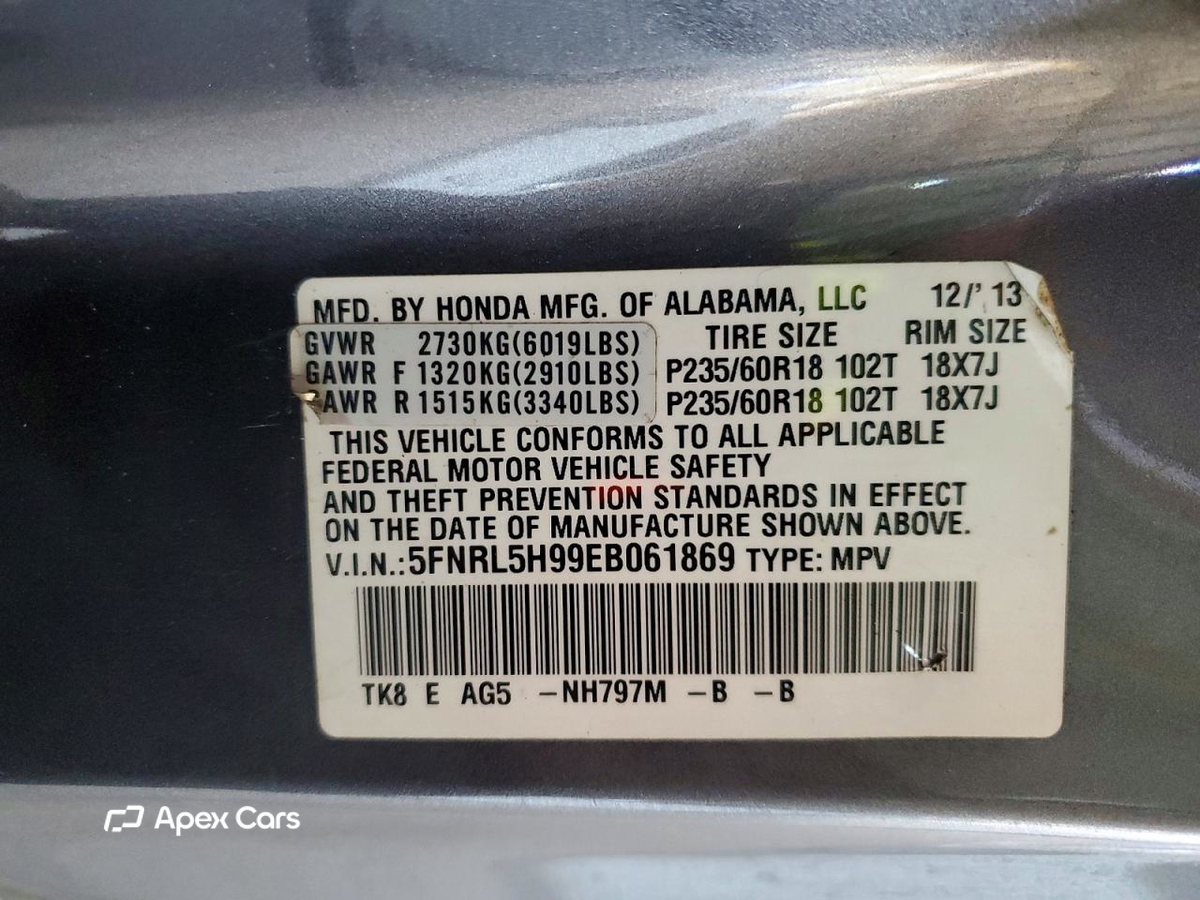 Honda Odyssey 2014