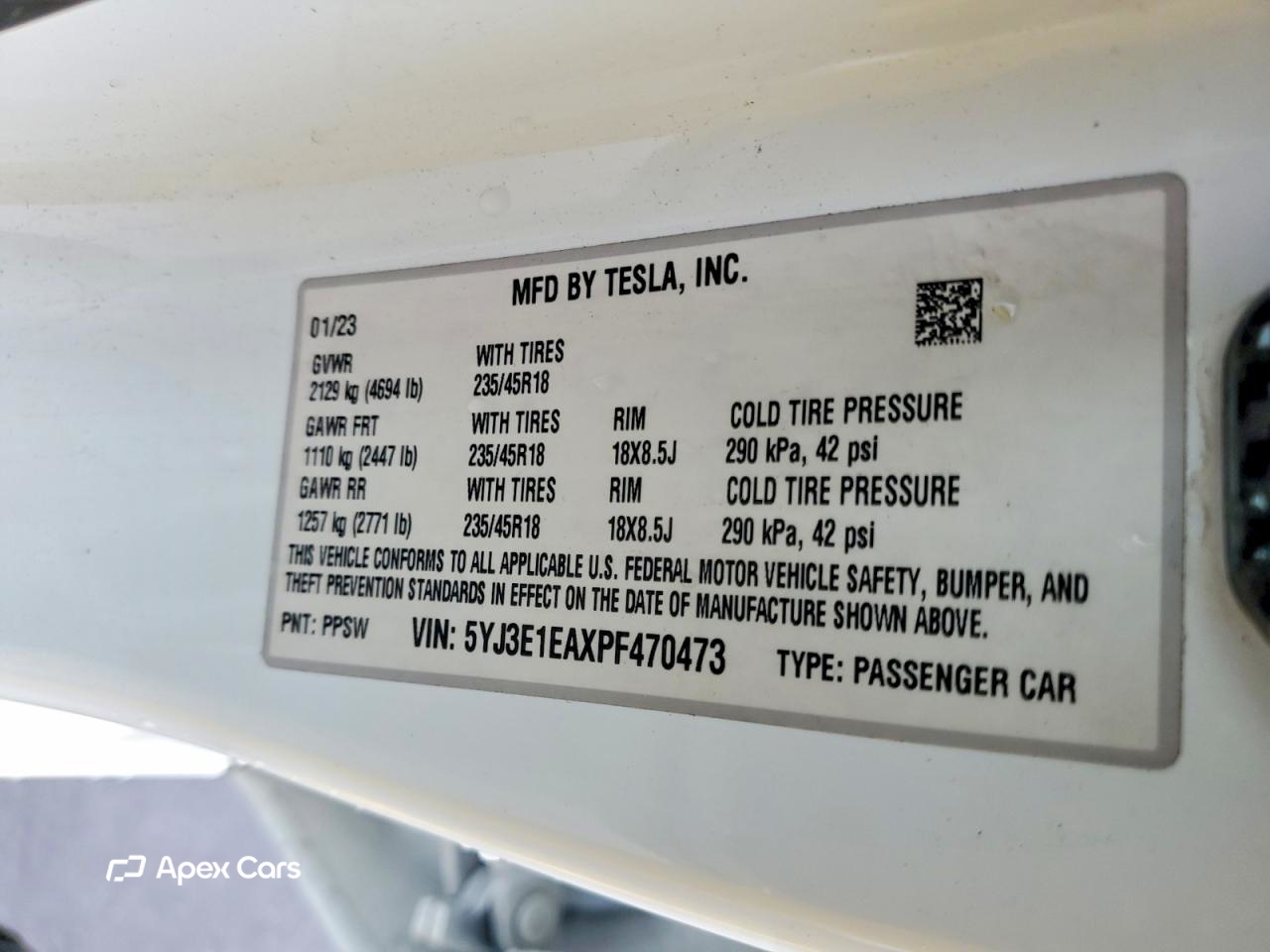 Tesla Model 3 2023