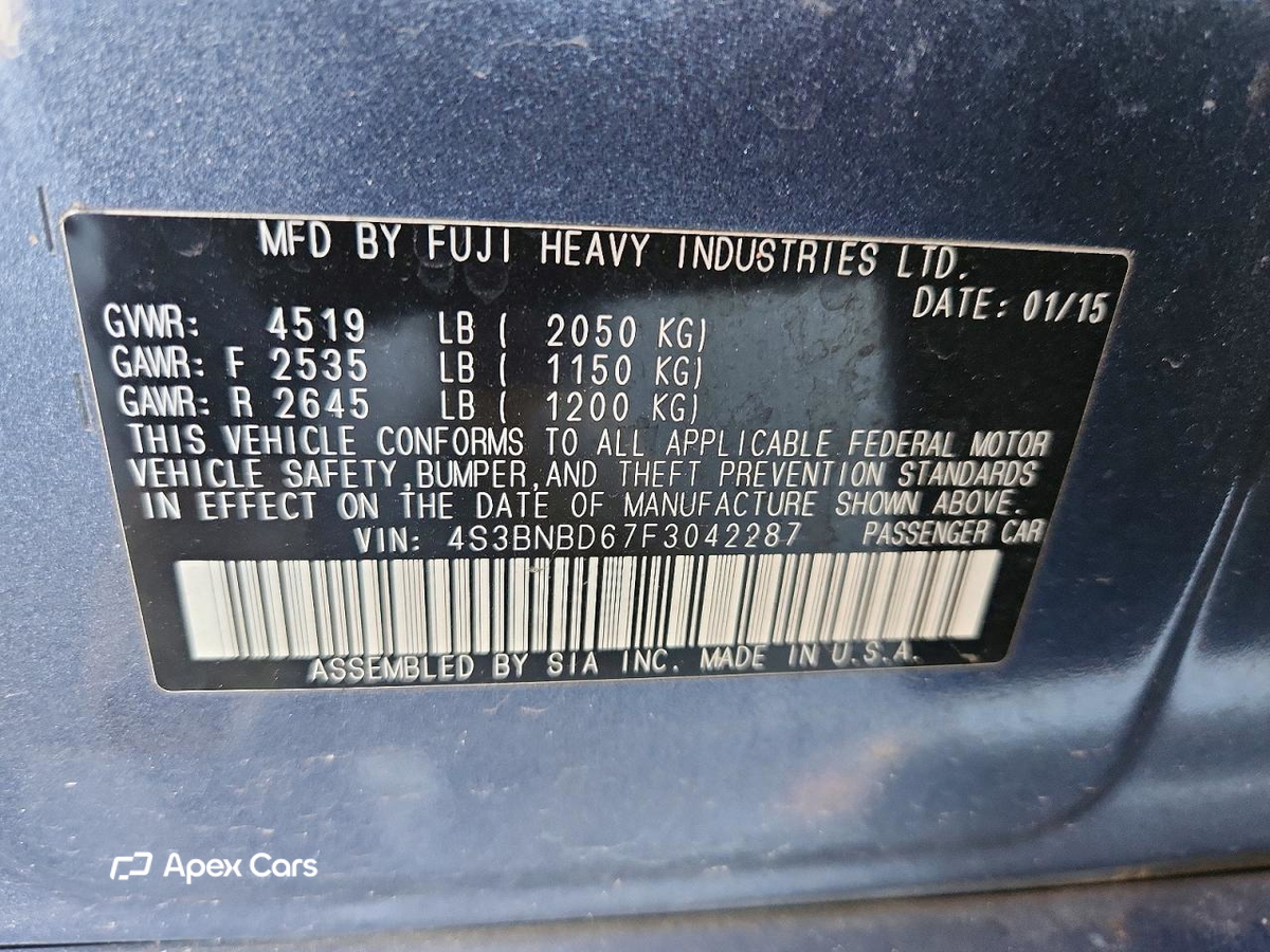 Subaru Legacy 2015