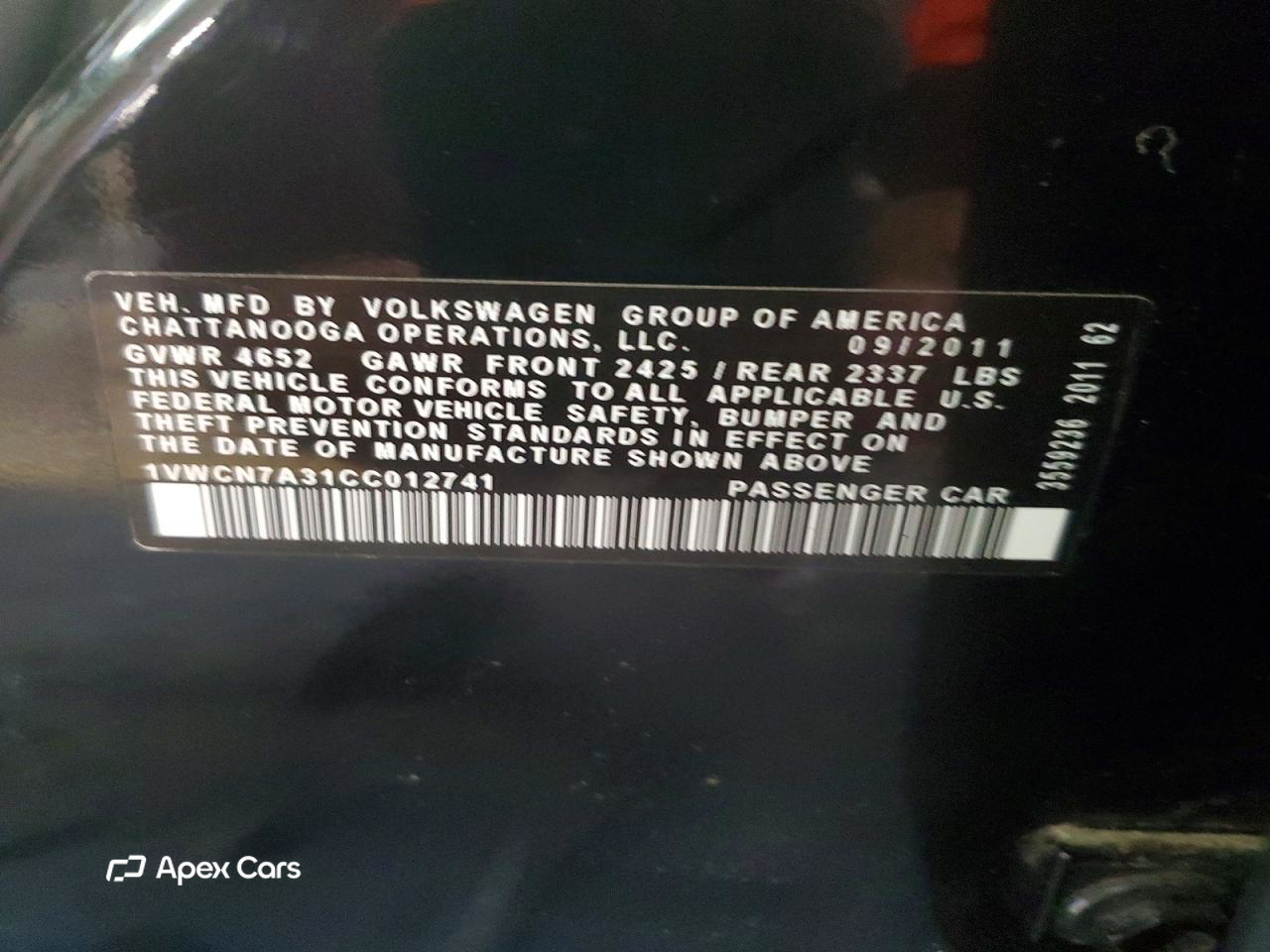 Volkswagen Passat 2012