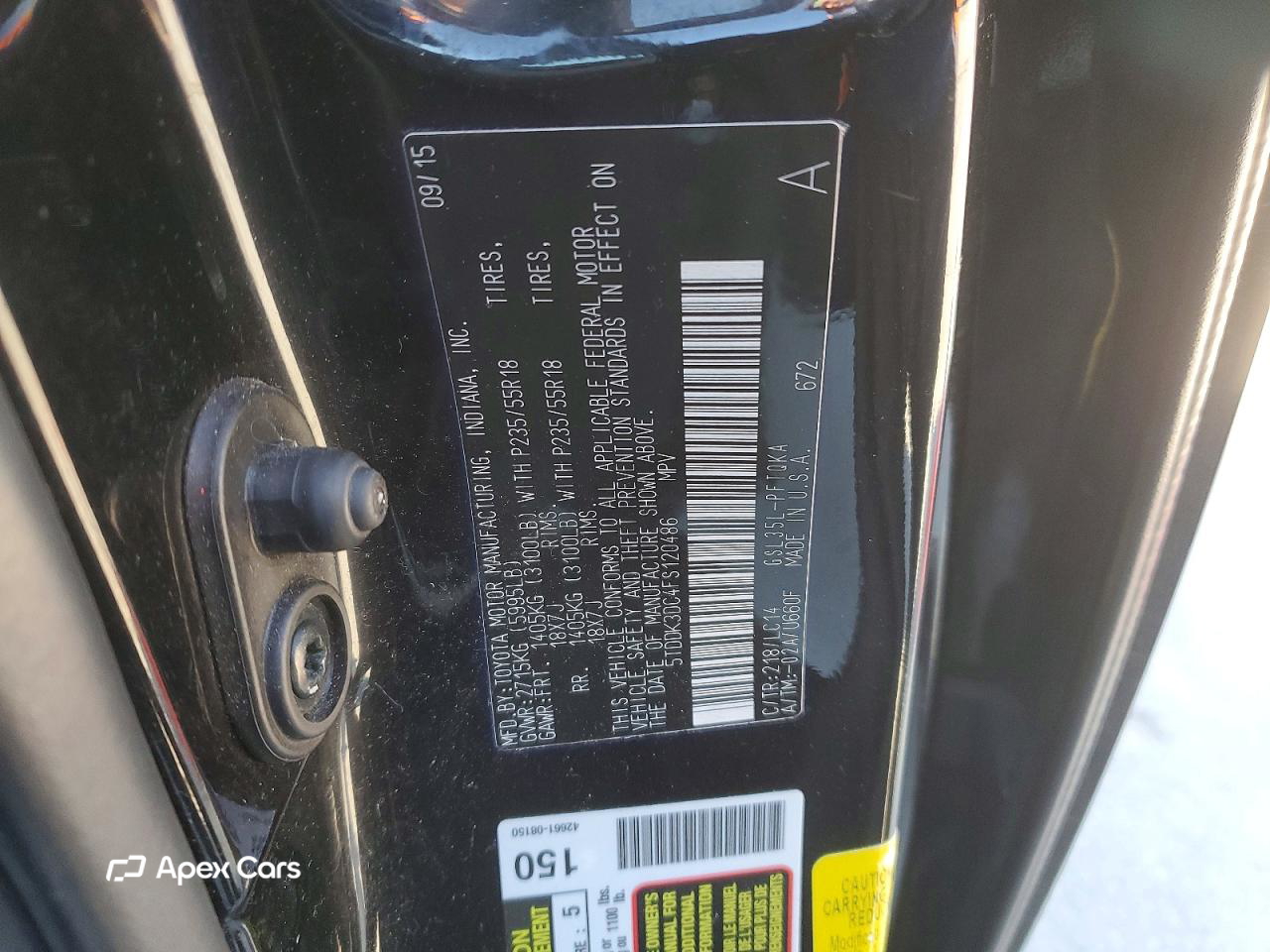 Toyota Sienna 2015