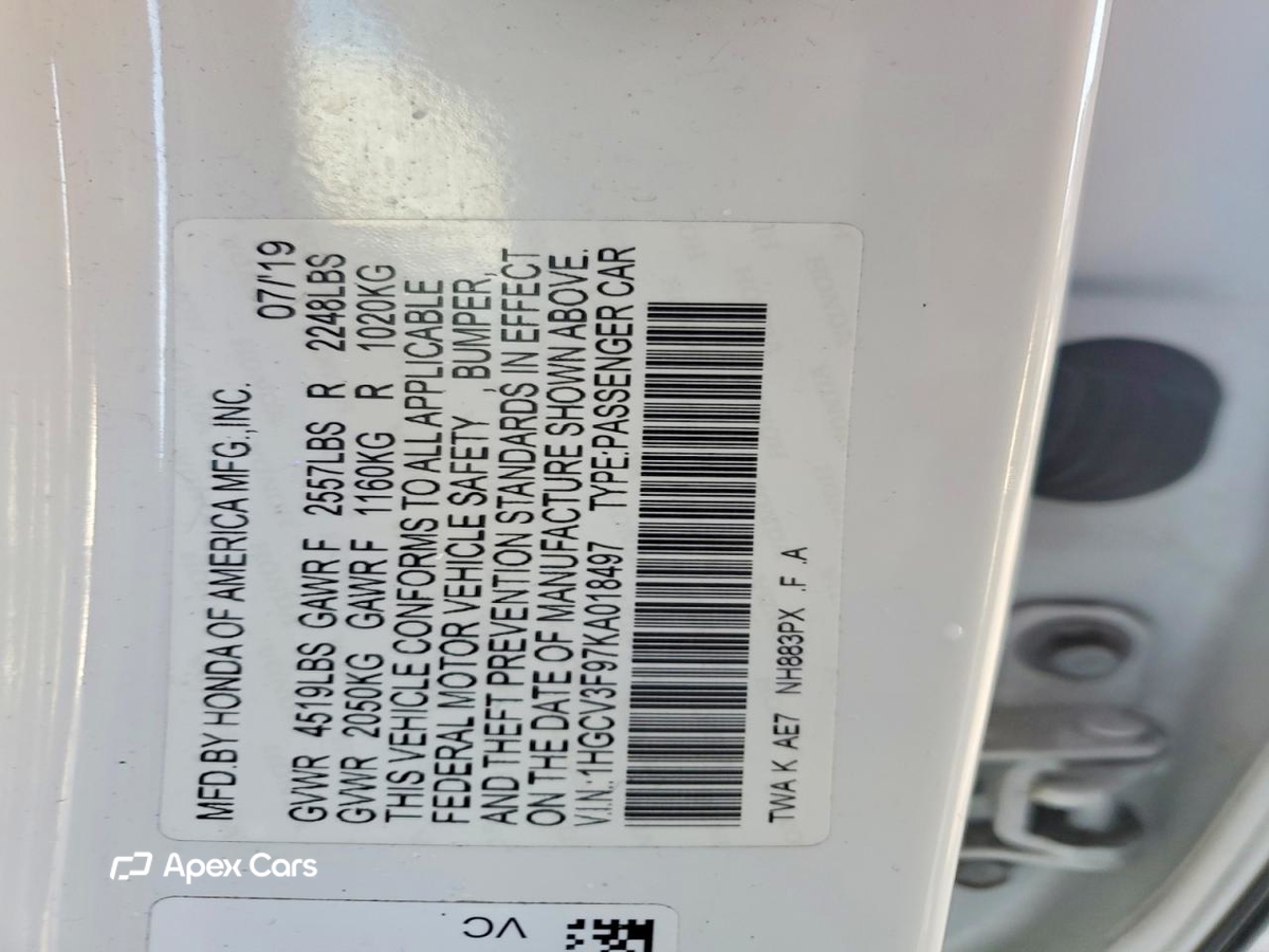 Honda Accord 2019