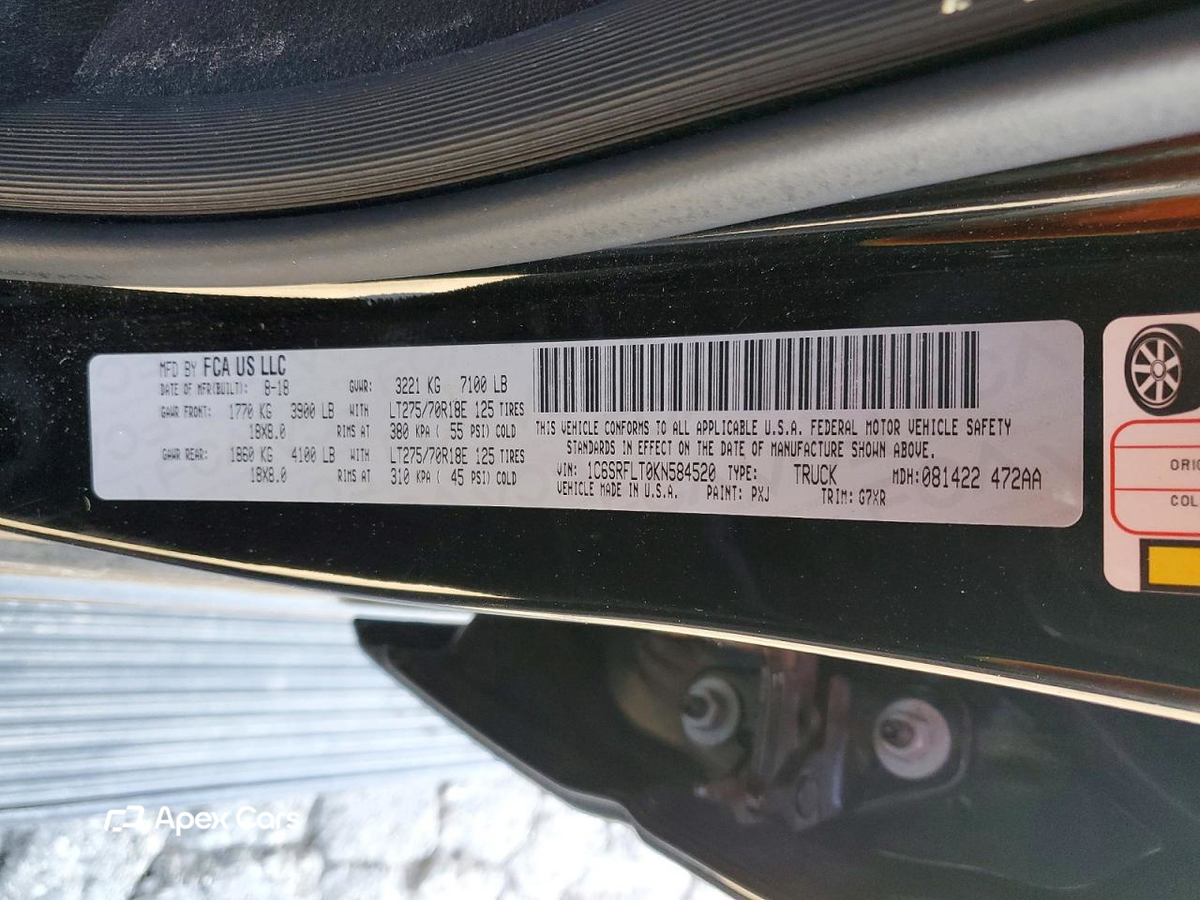 RAM 1500 2019